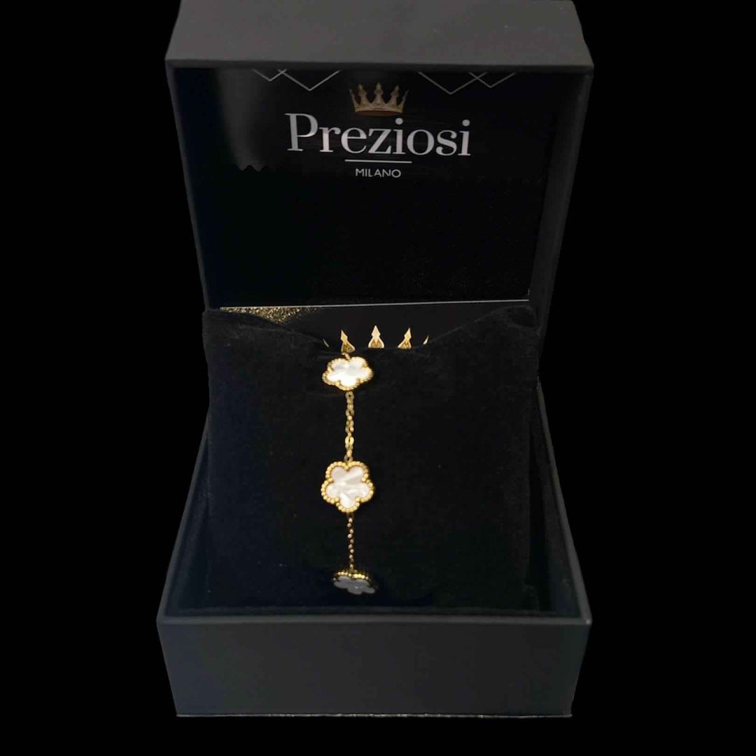 Bracciale Fiori Bianchi - Preziosi Milano