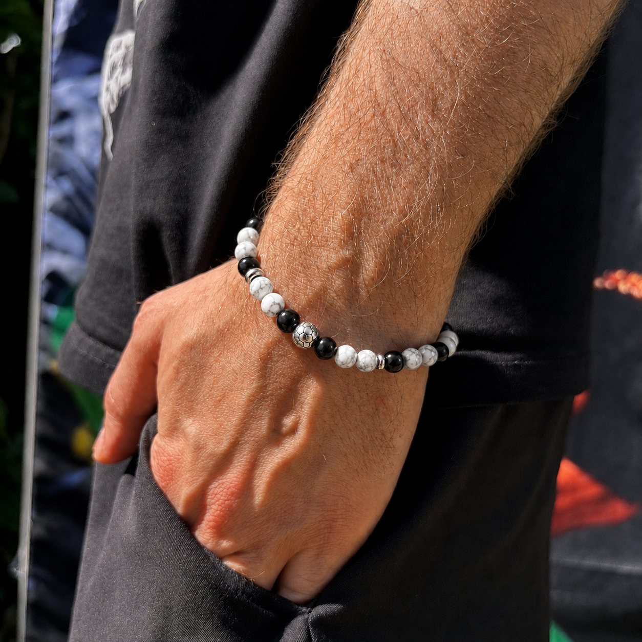 Bracciale Ultras Bianco Nero