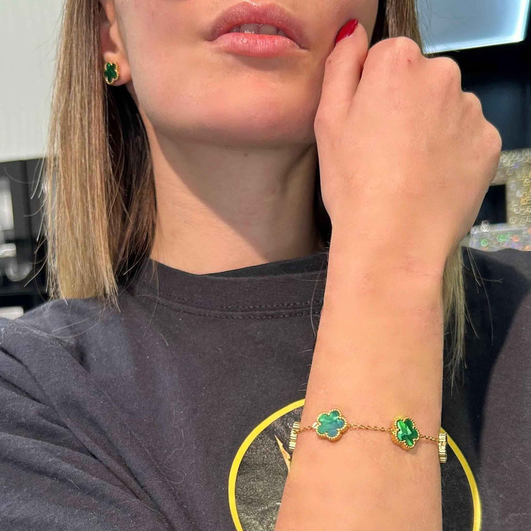 Bracciale Fiori Verdi - Preziosi Milano