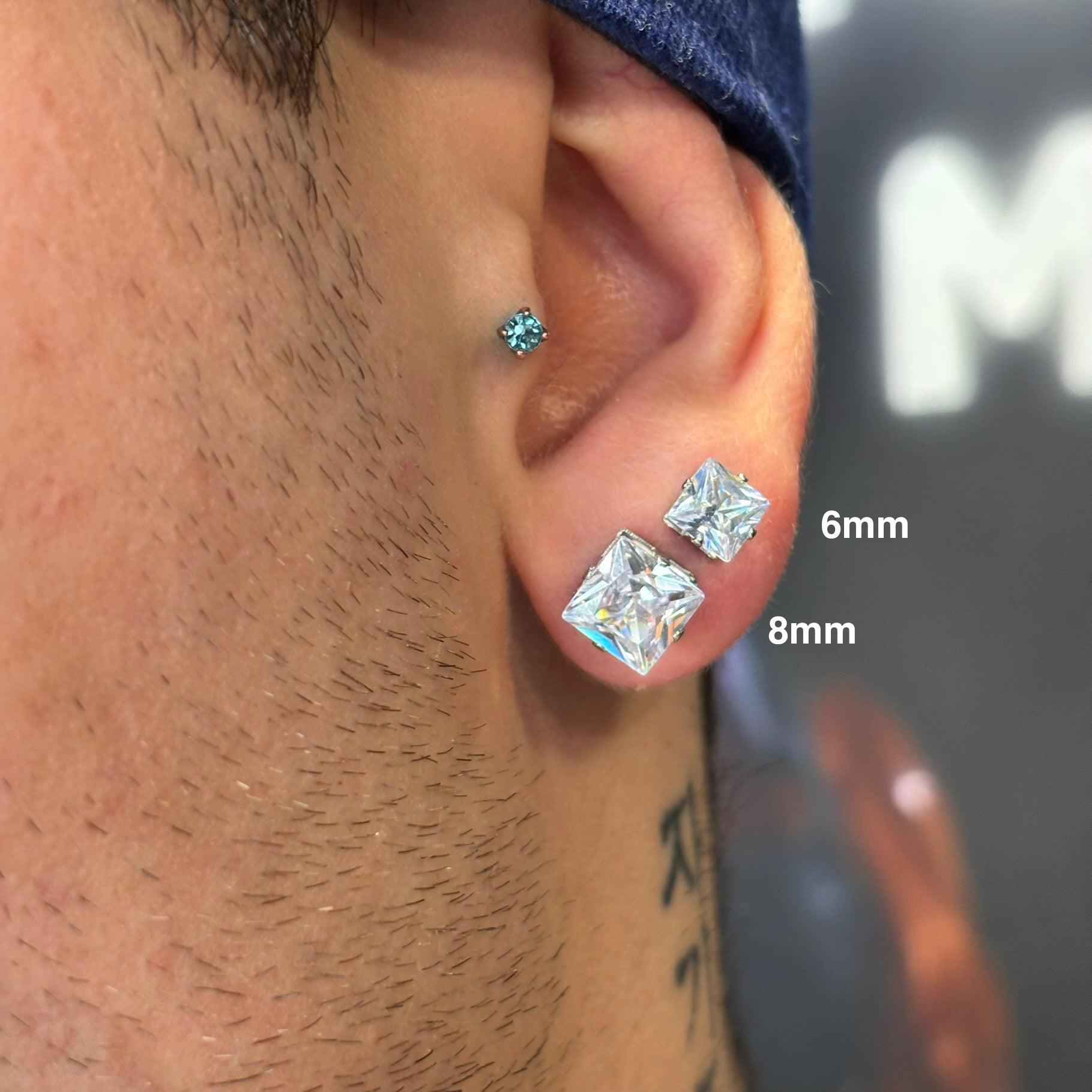 Orecchini Punto Luce Quadrati - Preziosi Milano