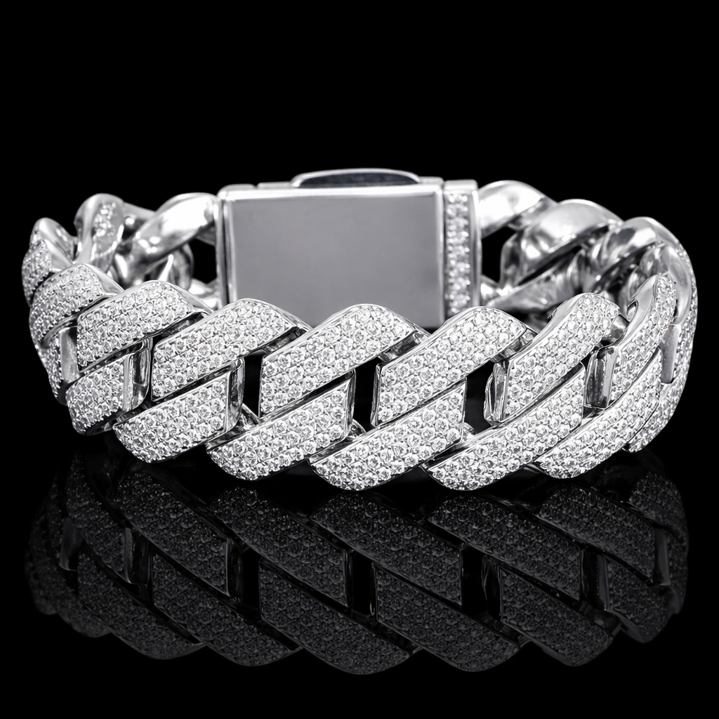 Bracciale Ice Square 19mm Argento 925