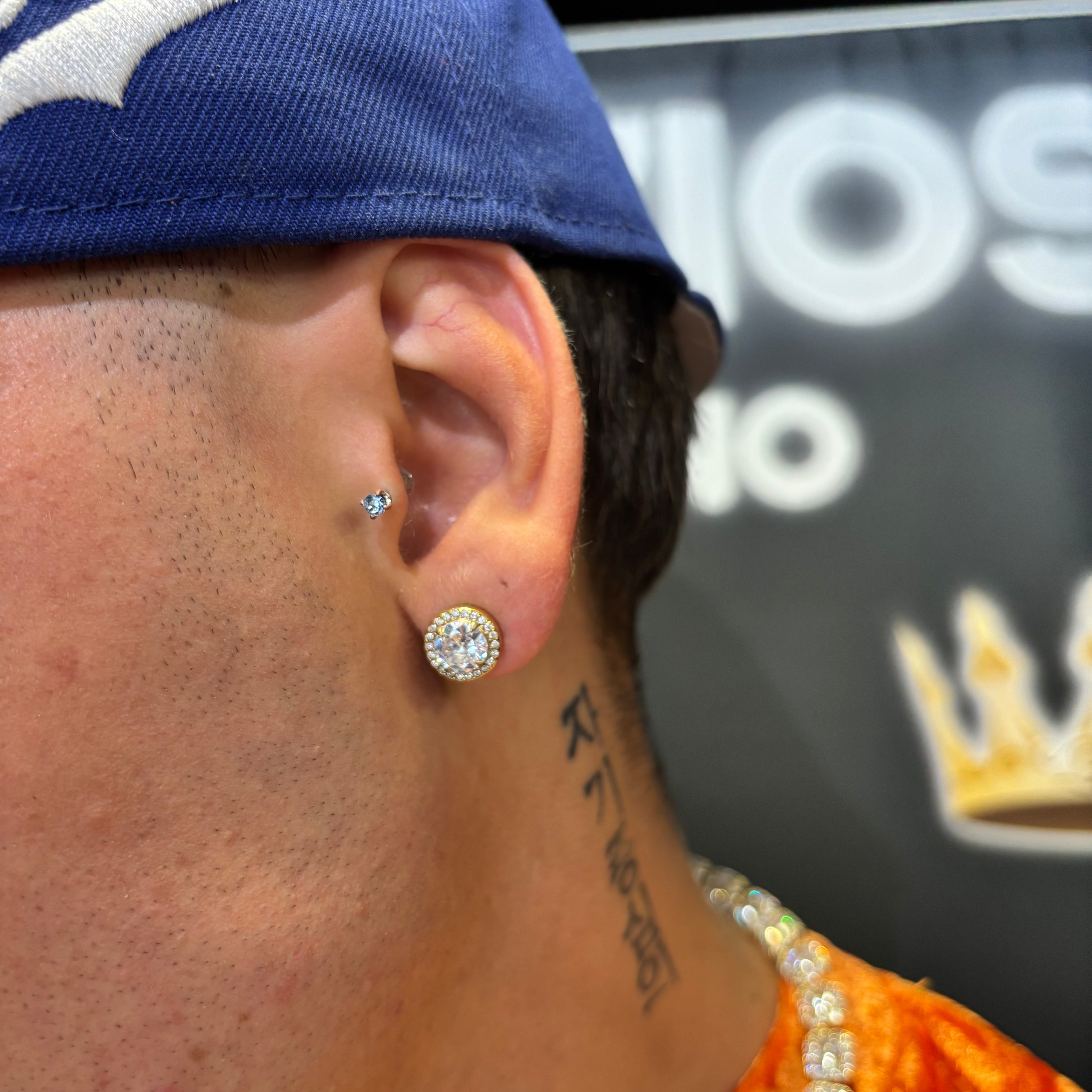 Orecchini Cristal Oro Acciaio - Preziosi Milano