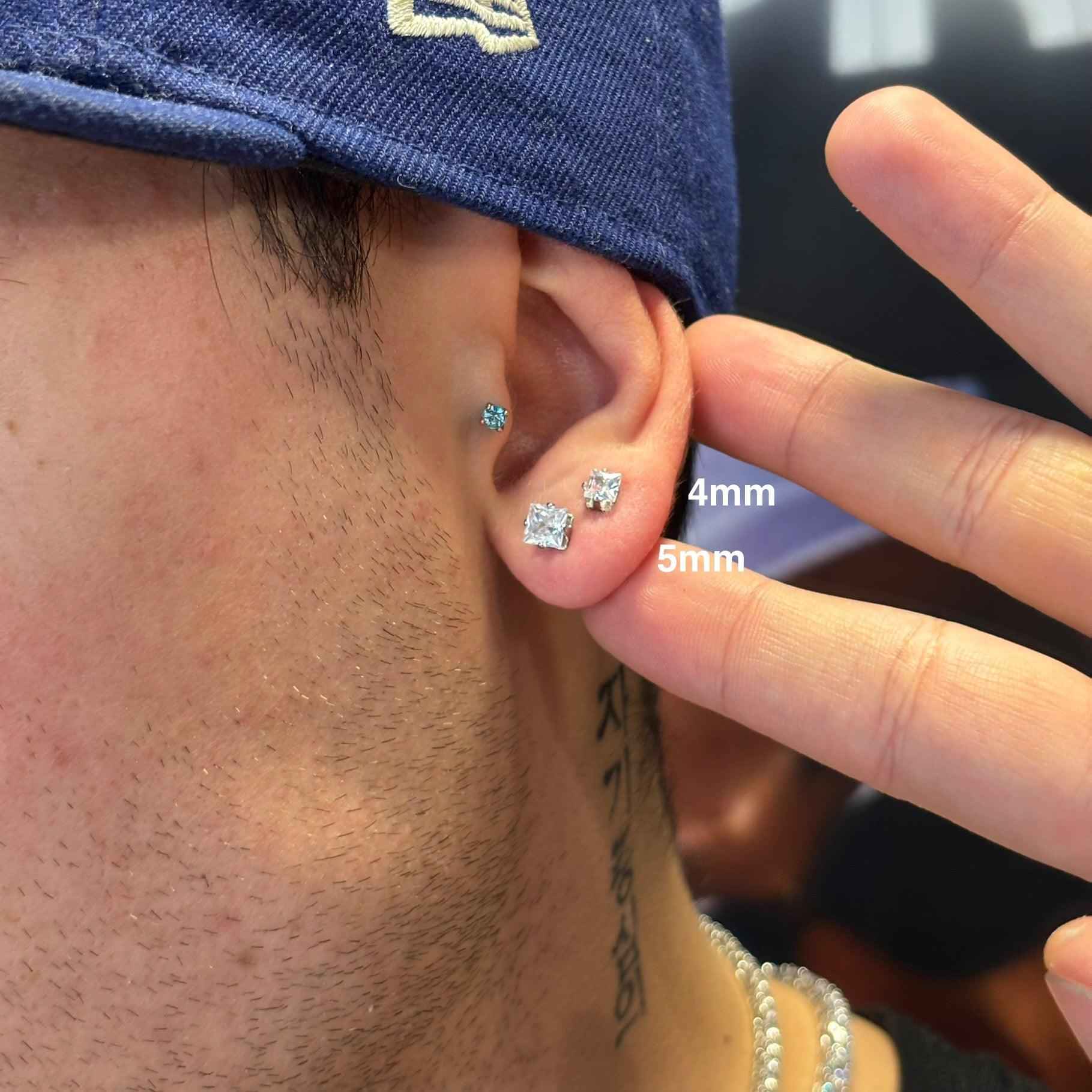 Orecchini Punto Luce Quadrati - Preziosi Milano