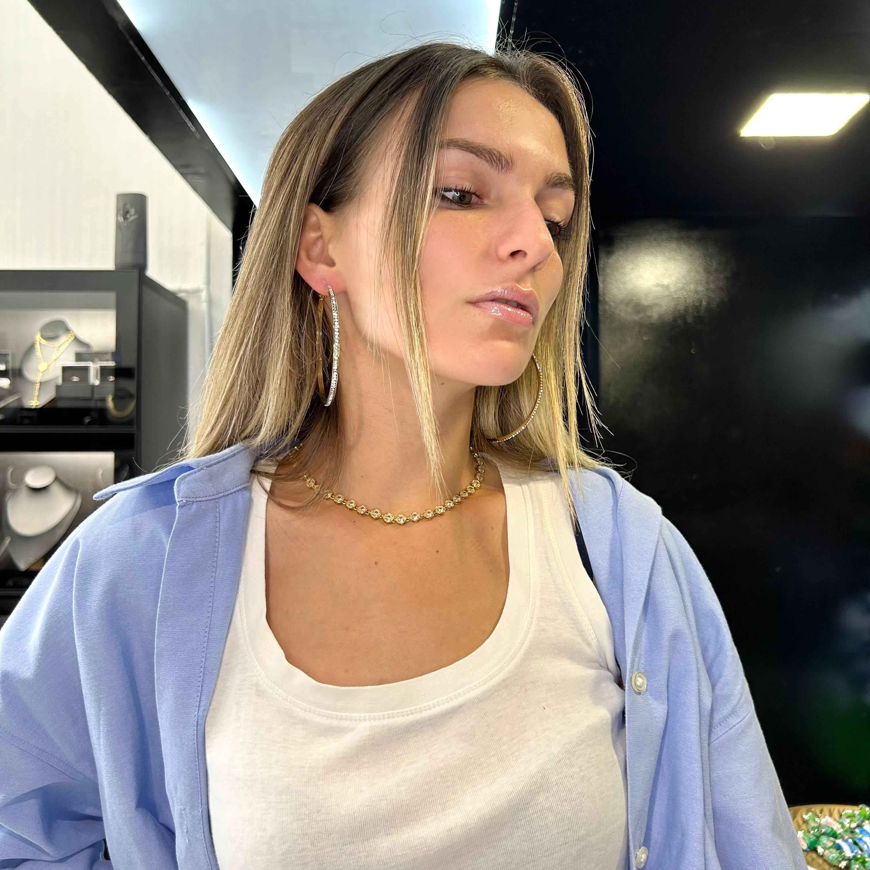 Orecchini Penelope Argento 6cm - Preziosi Milano