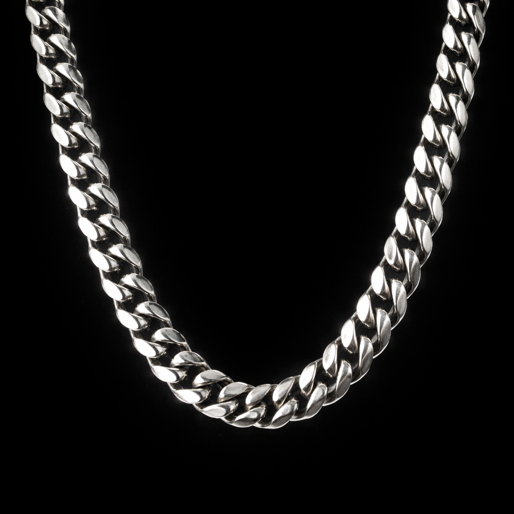 Collana Cubana Argento