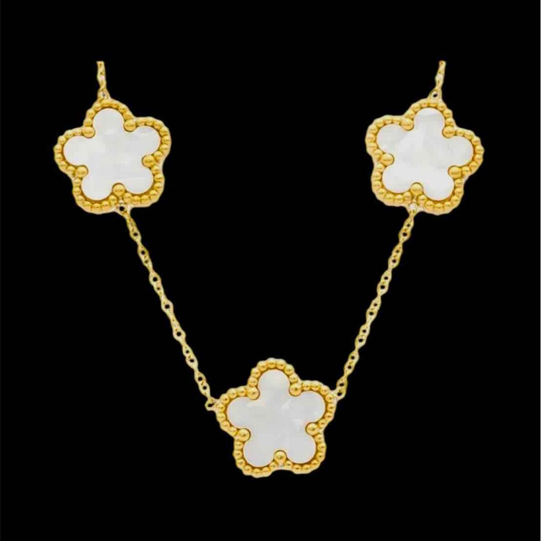 Collana Fiori Bianchi - Preziosi Milano