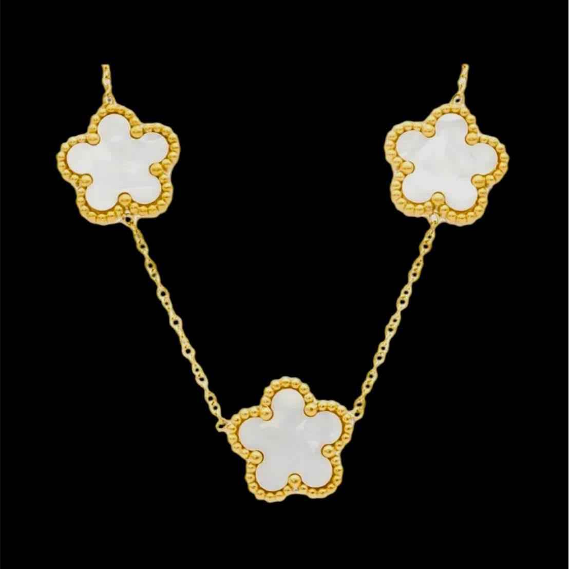 Collana Fiori Bianchi - Preziosi Milano