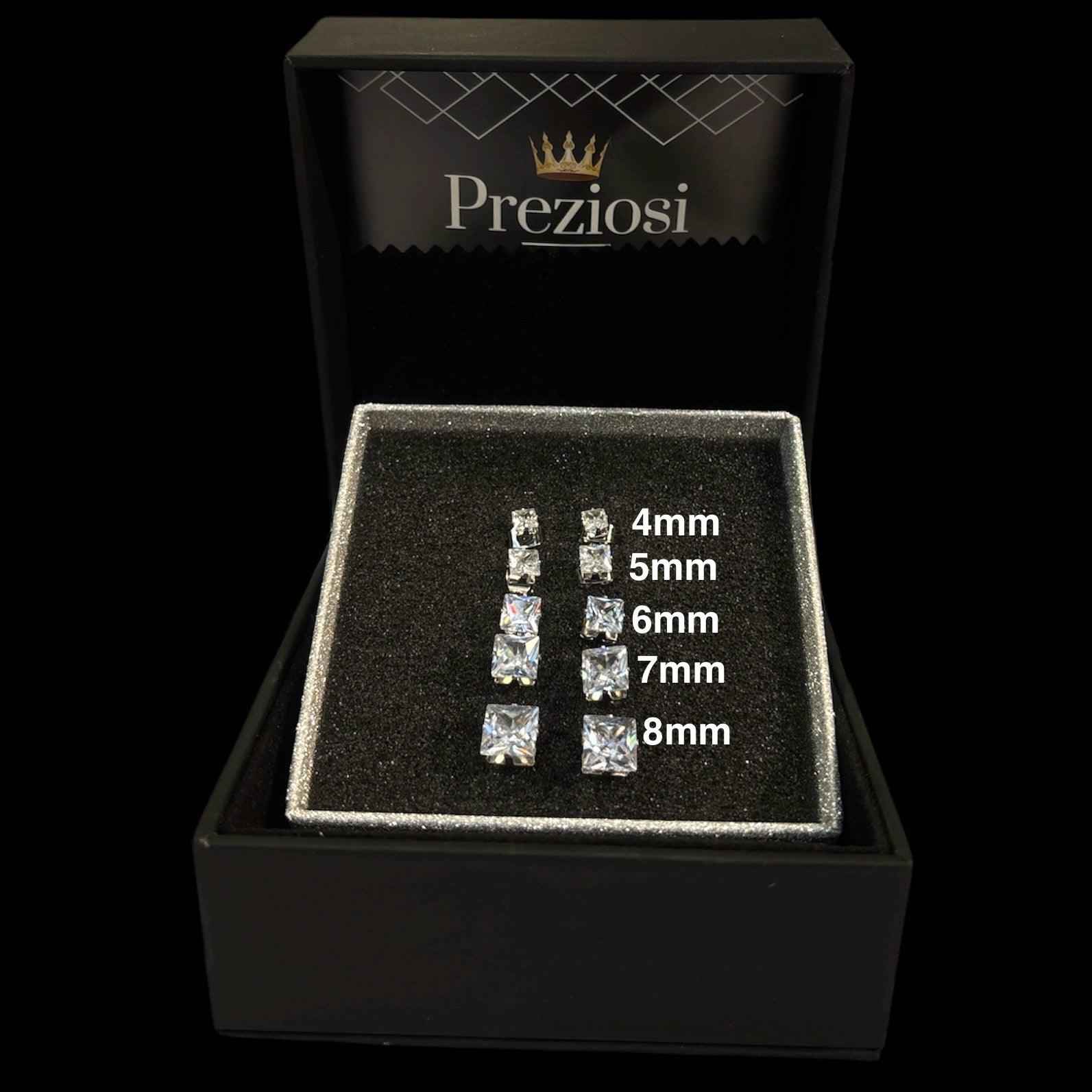 Orecchini Punto Luce Quadrati - Preziosi Milano