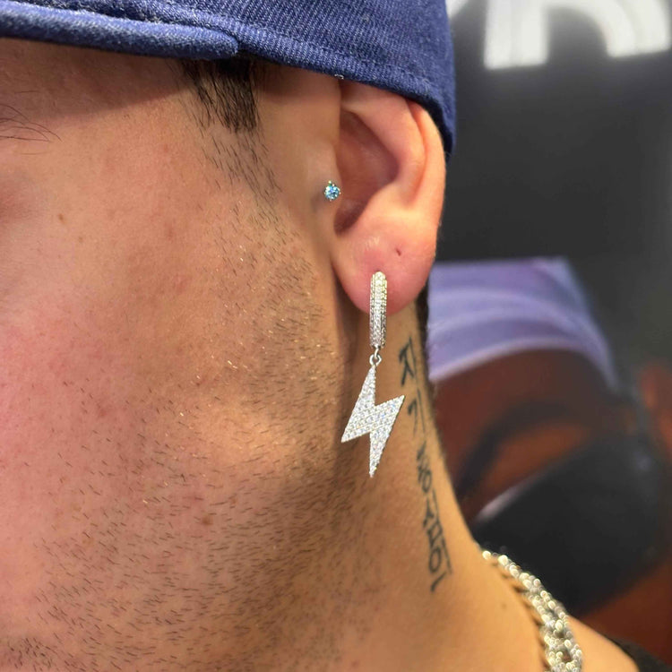 Orecchini Fulmine Luxury Rhodium - Preziosi Milano