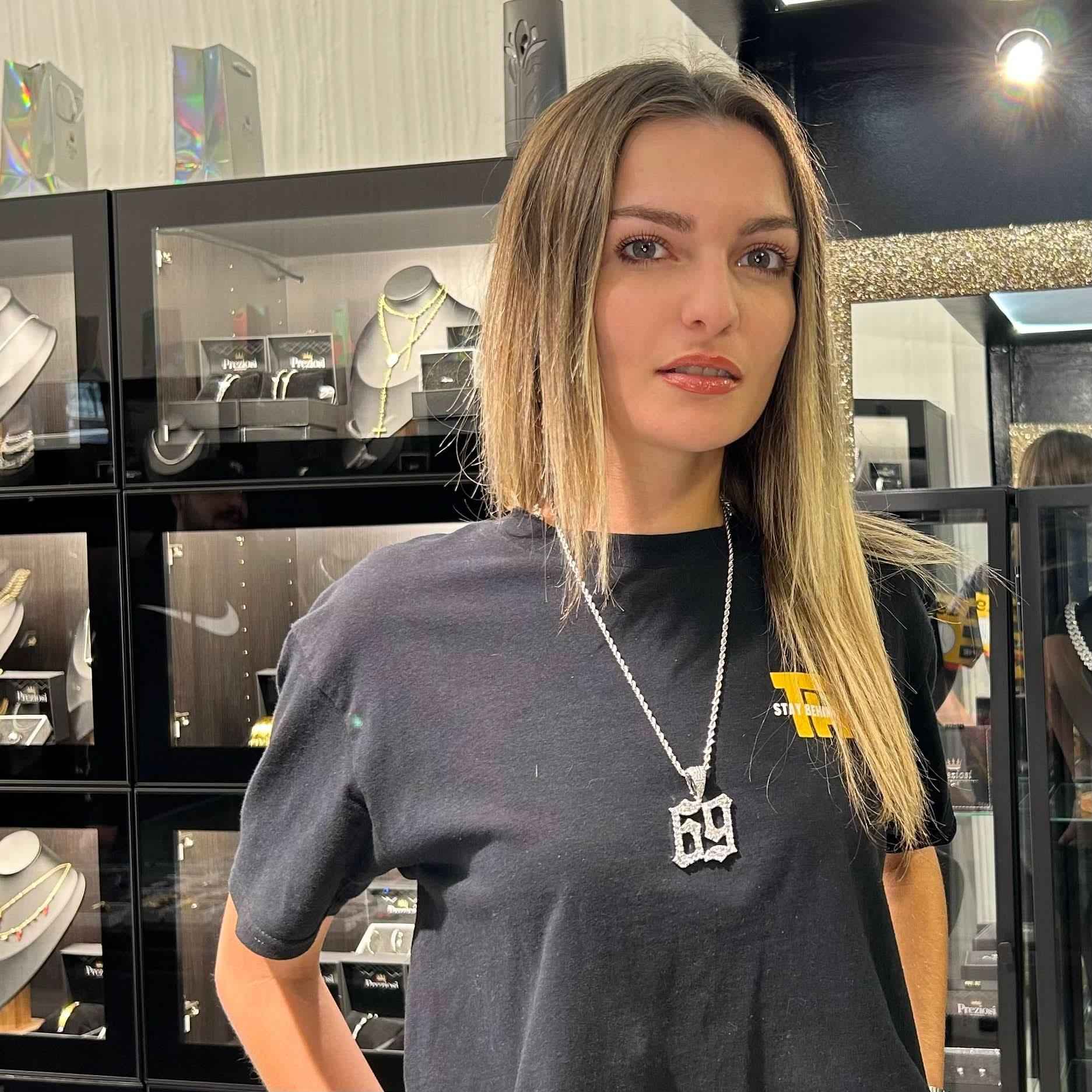 Ciondolo 69 Argento - Preziosi Milano