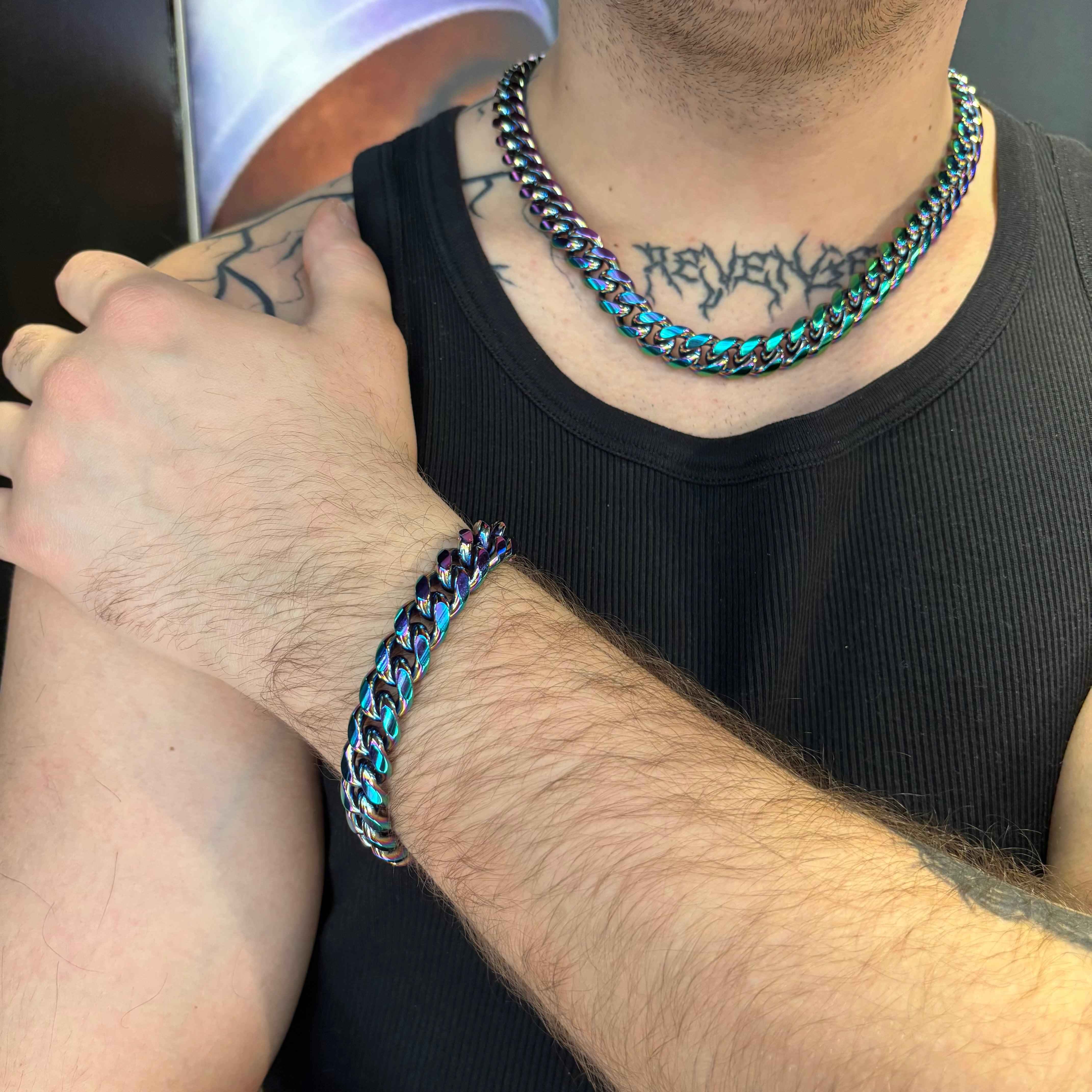 Bracciale Cubano Olografico - Preziosi Milano