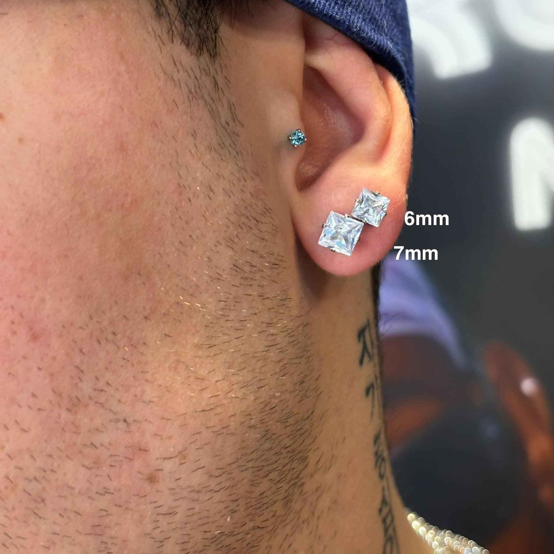 Orecchini Punto Luce Quadrati - Preziosi Milano