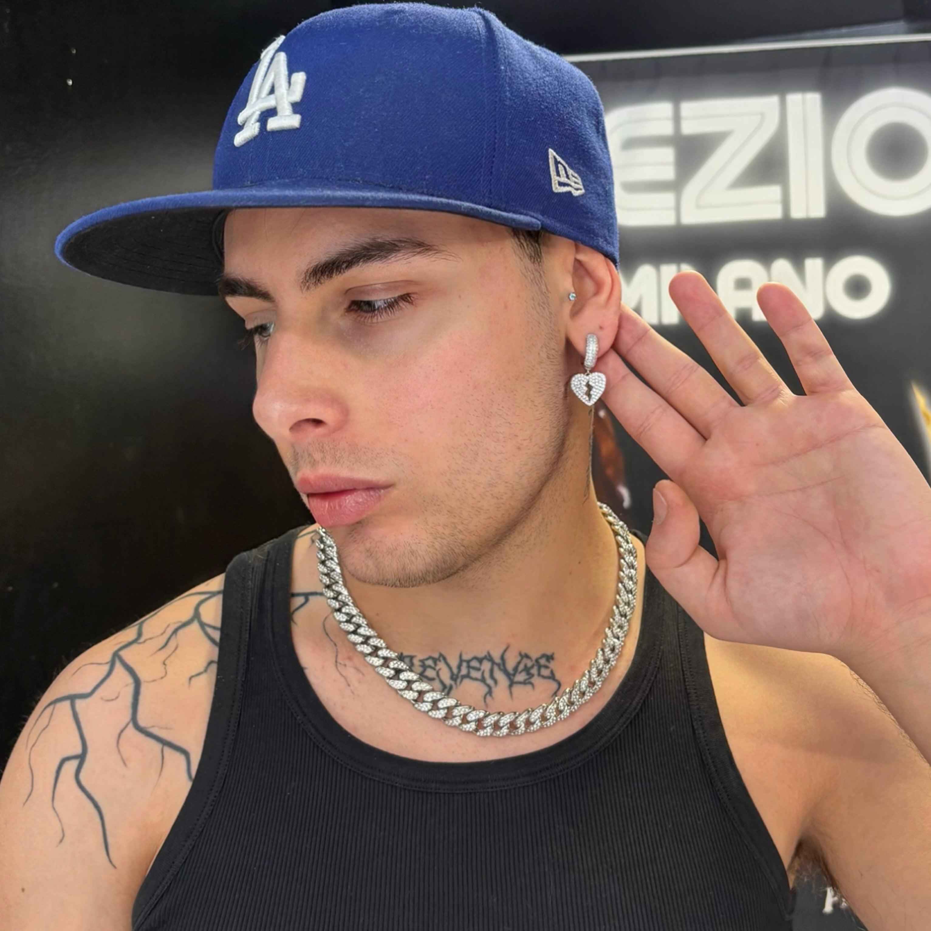 Orecchini Cuore Spezzato Luxury Rhodium - Preziosi Milano