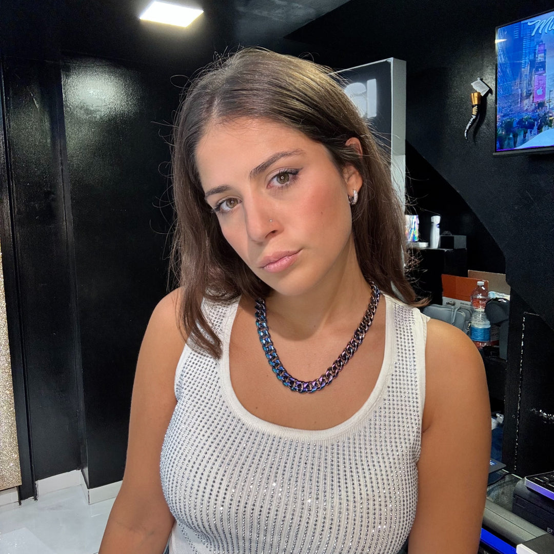 Collana Cubana Olografica - Preziosi Milano