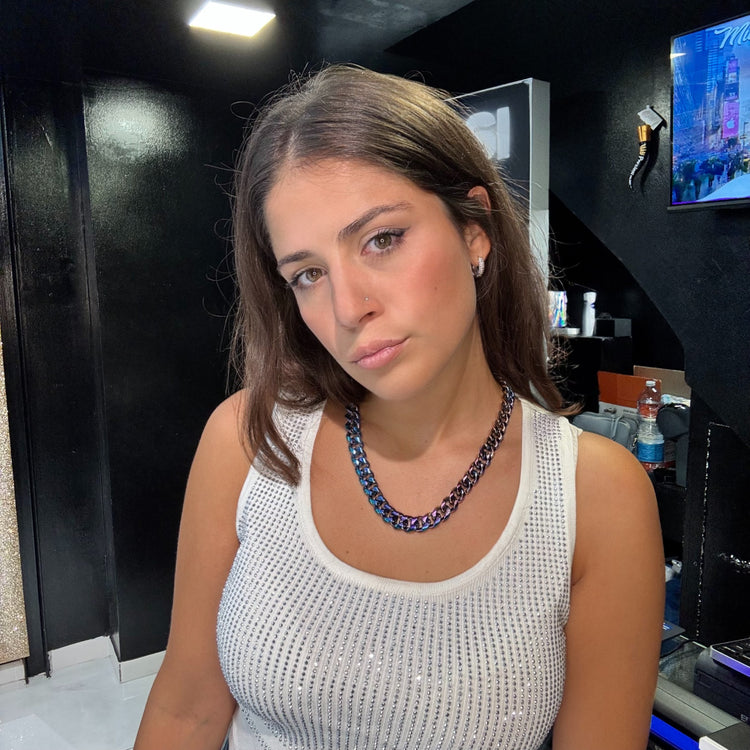 Collana Cubana Olografica - Preziosi Milano