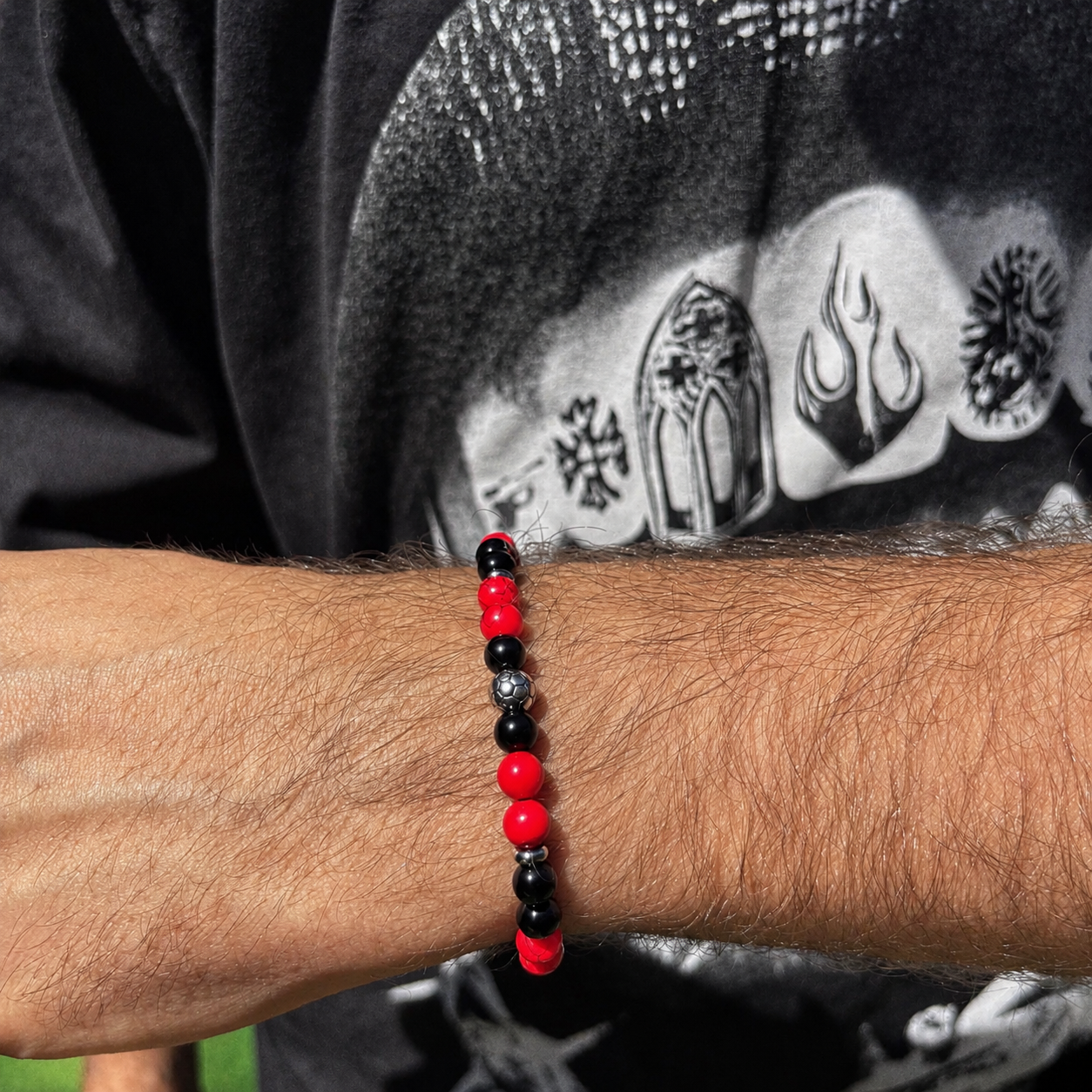 Bracciale Ultras Rosso Nero