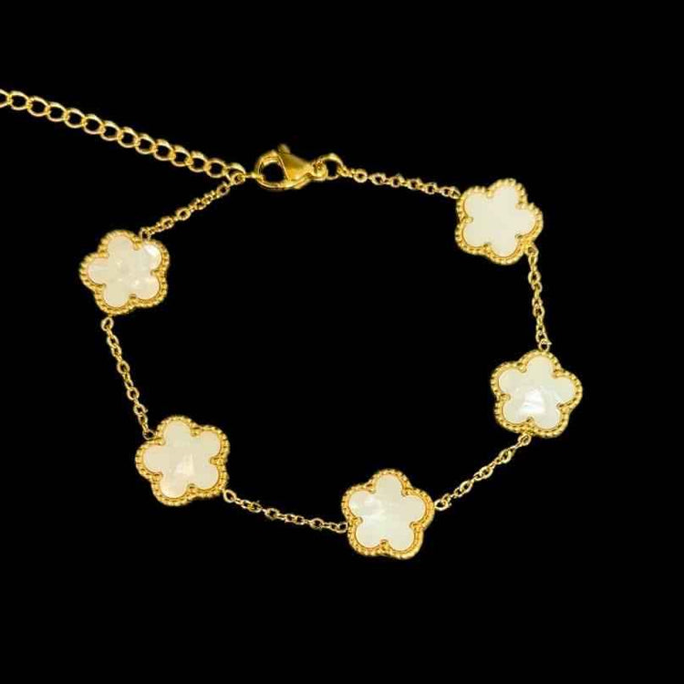 Bracciale Fiori Bianchi - Preziosi Milano