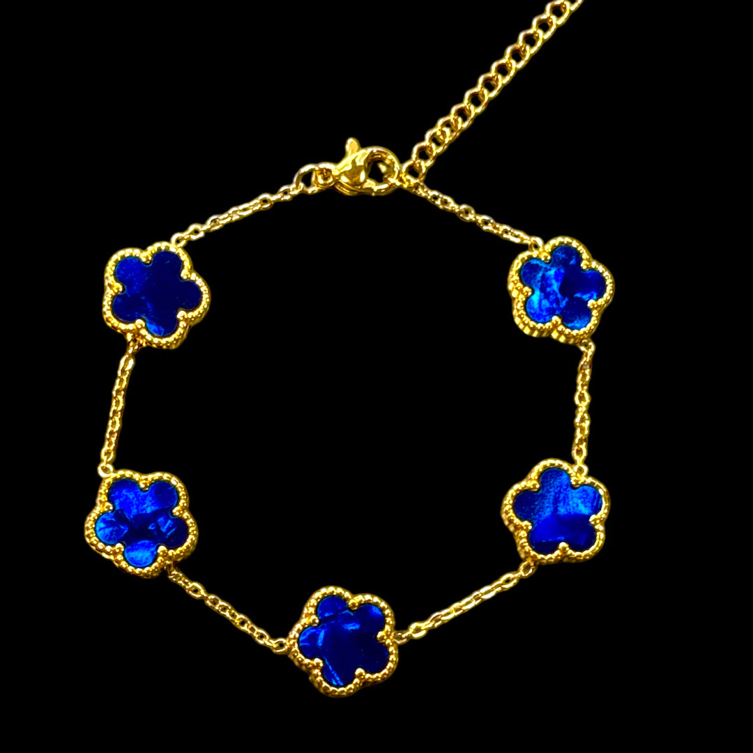 Bracciale Fiori Blu - Preziosi Milano