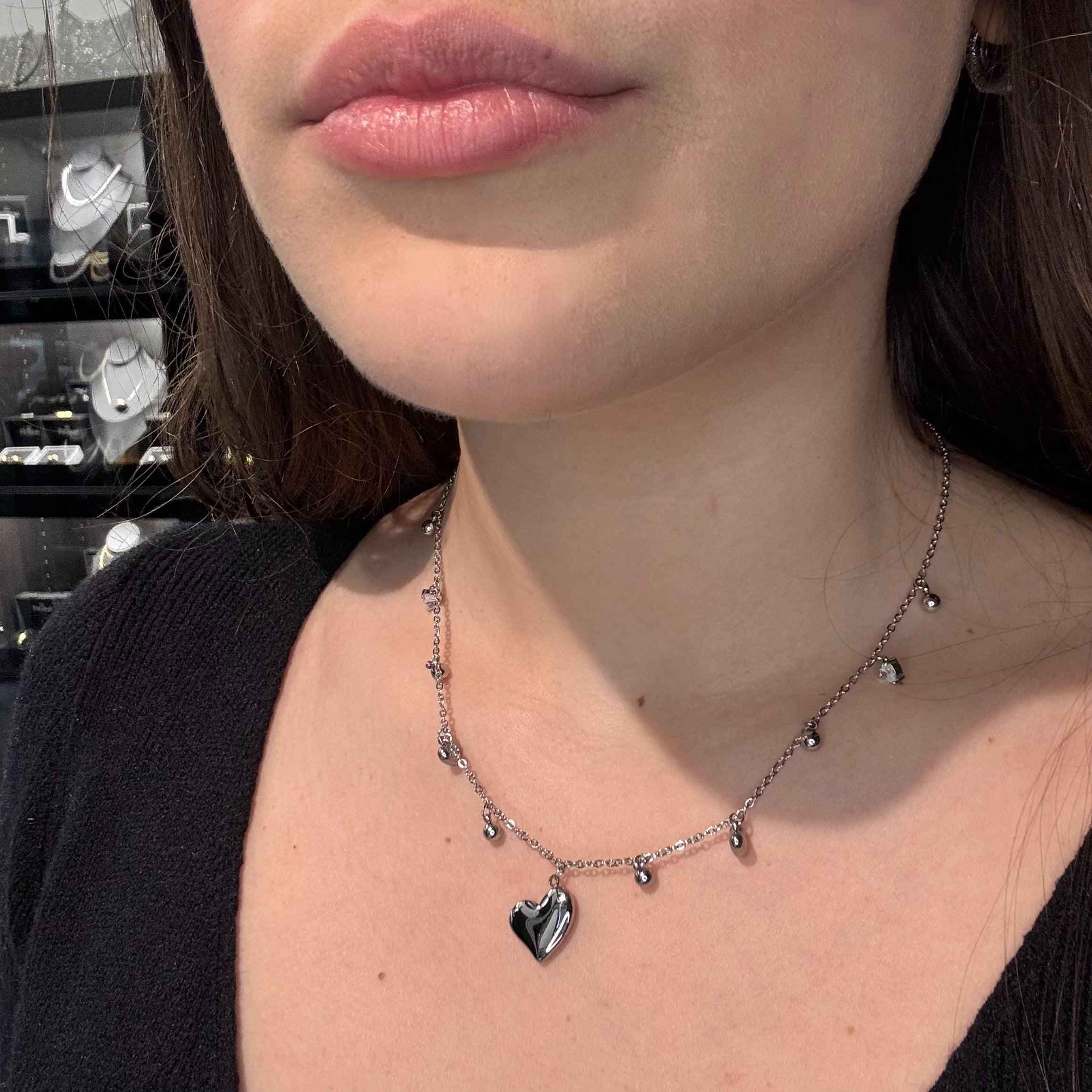 Collana Cuori Argento - Preziosi Milano