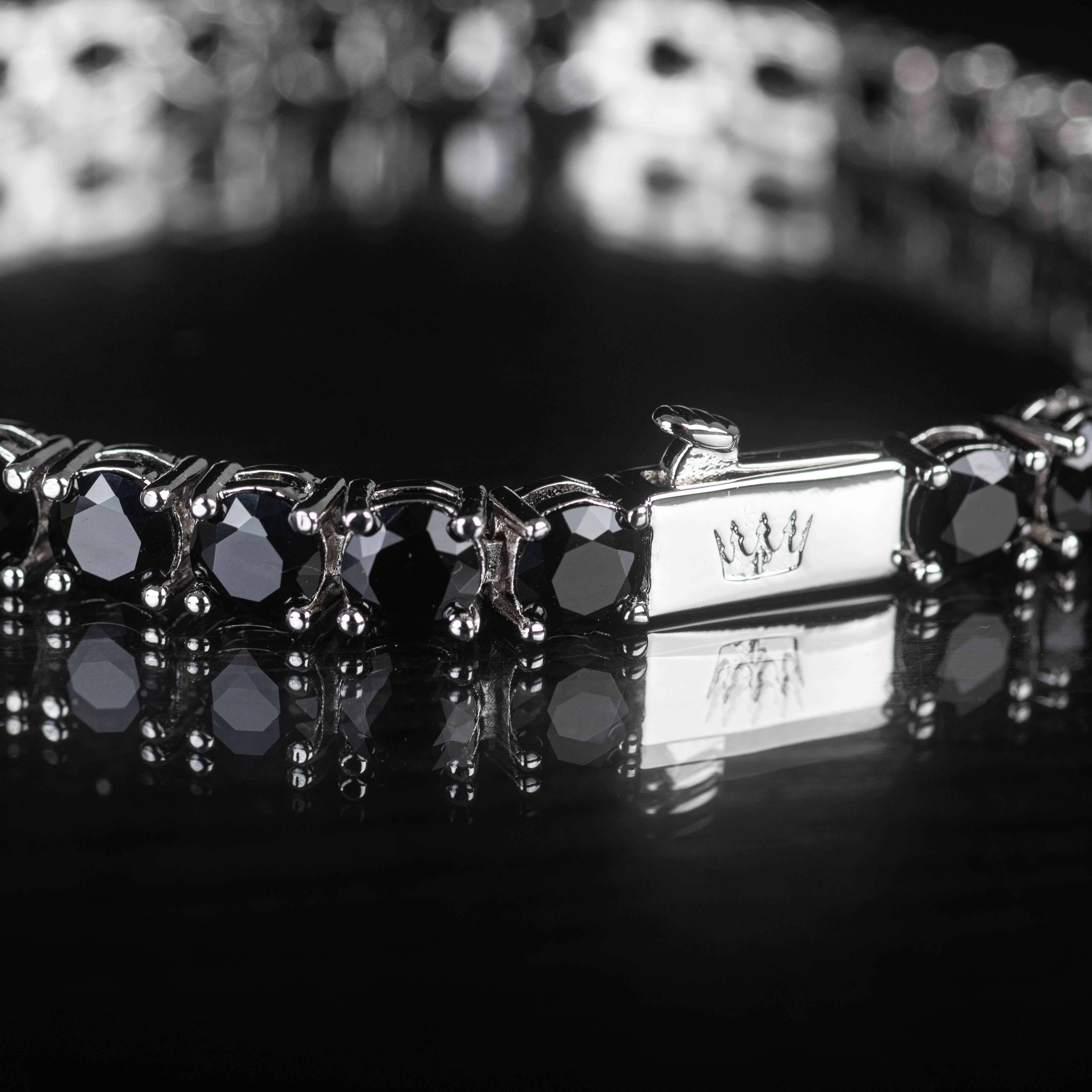 Bracciale Tennis Luxury Nero - Preziosi Milano