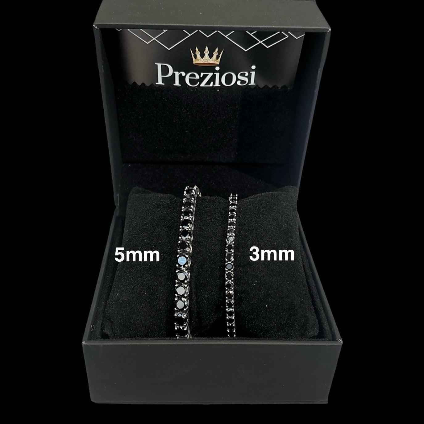 Bracciale Tennis Luxury Nero - Preziosi Milano