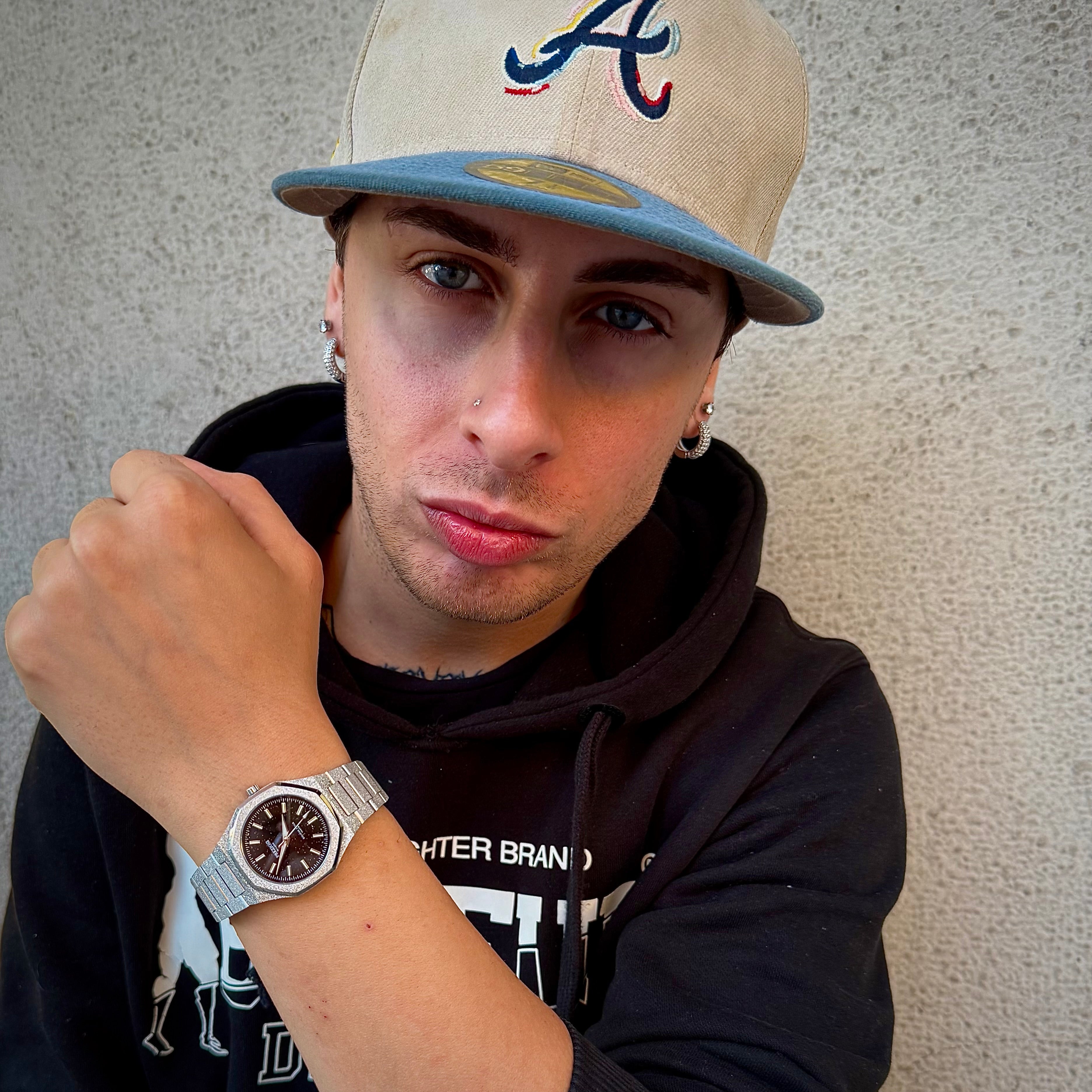 Preziosi Milano Eclipse Silver Black Stars 34mm - Preziosi Milano