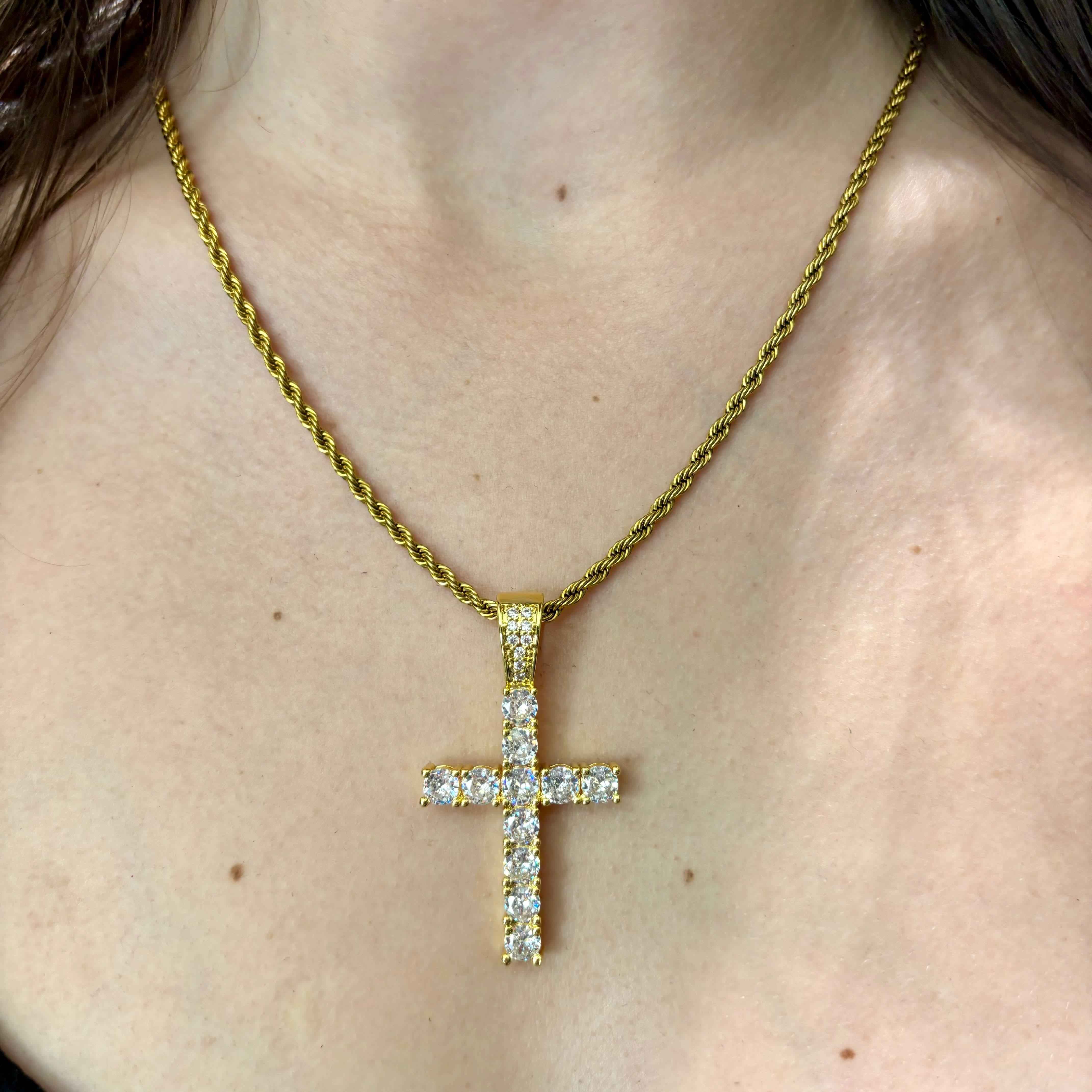 Ciondolo Cross Diamond Oro - Preziosi Milano