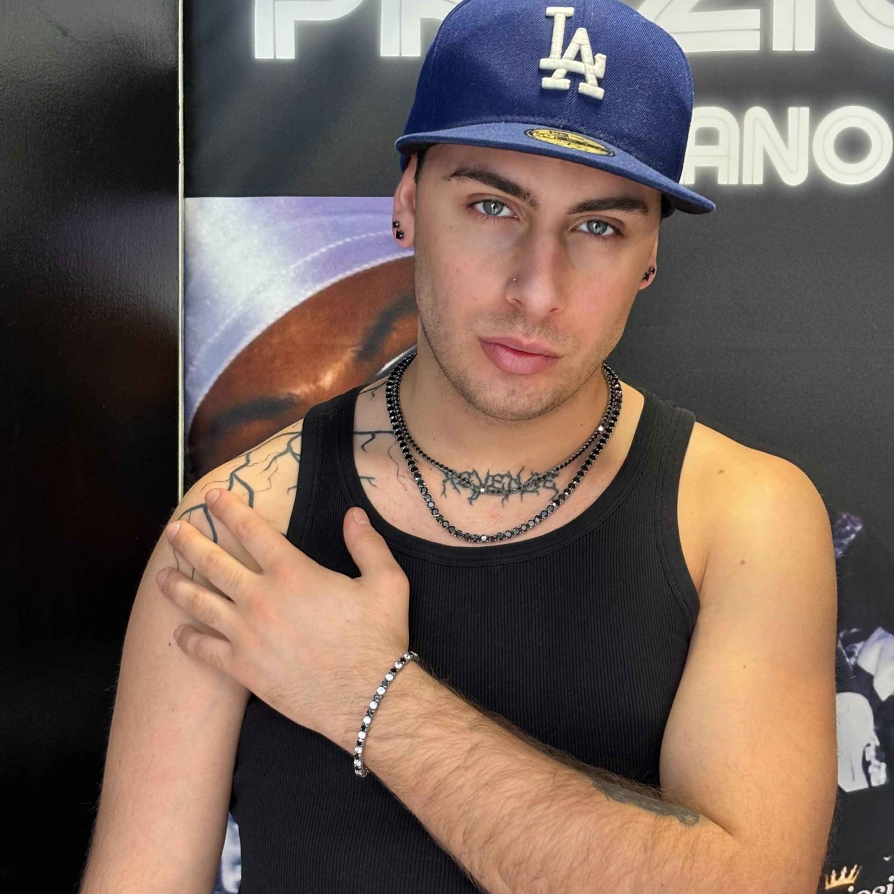 Bracciale Tennis Bianco Nero - Preziosi Milano