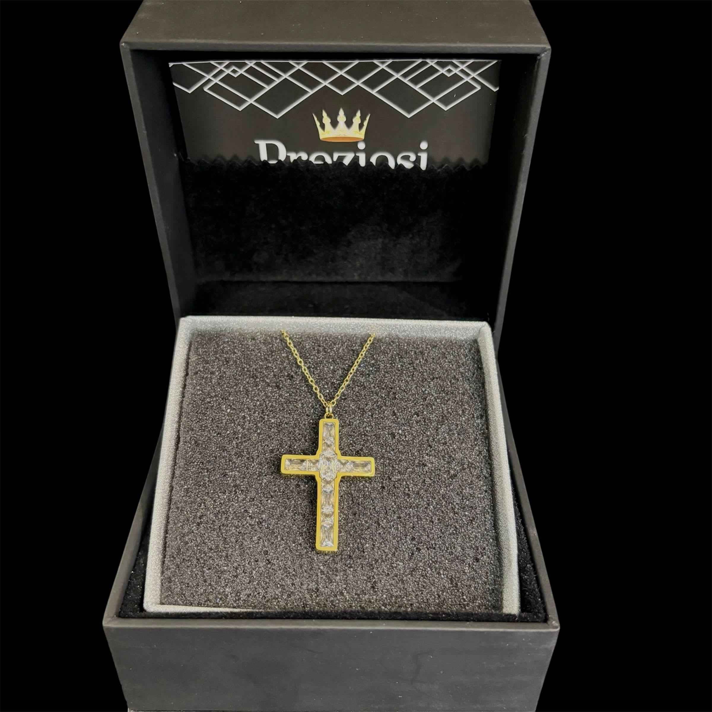 Croce Oro Baguette - Preziosi Milano