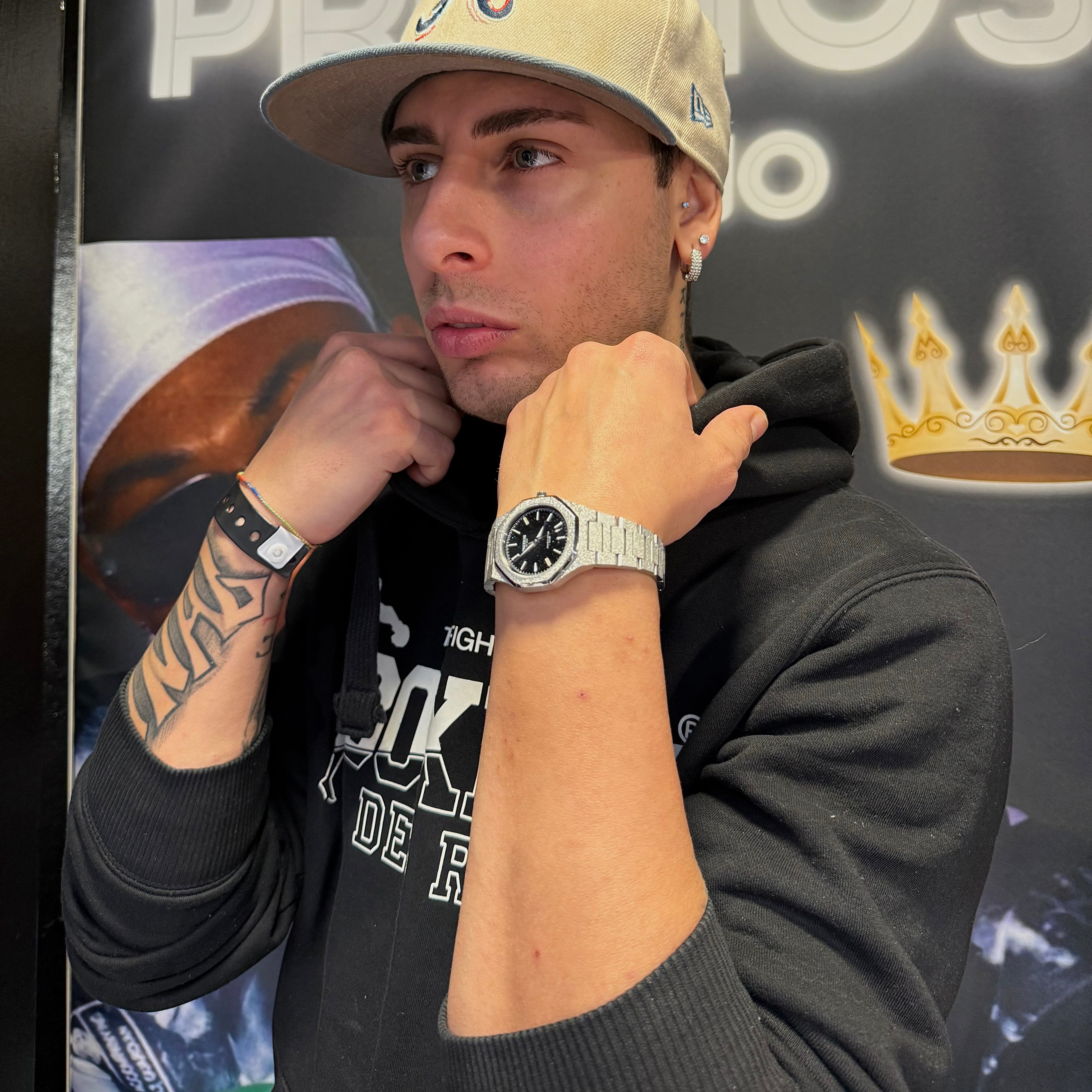 Preziosi Milano Eclipse Silver Black Stars 34mm - Preziosi Milano