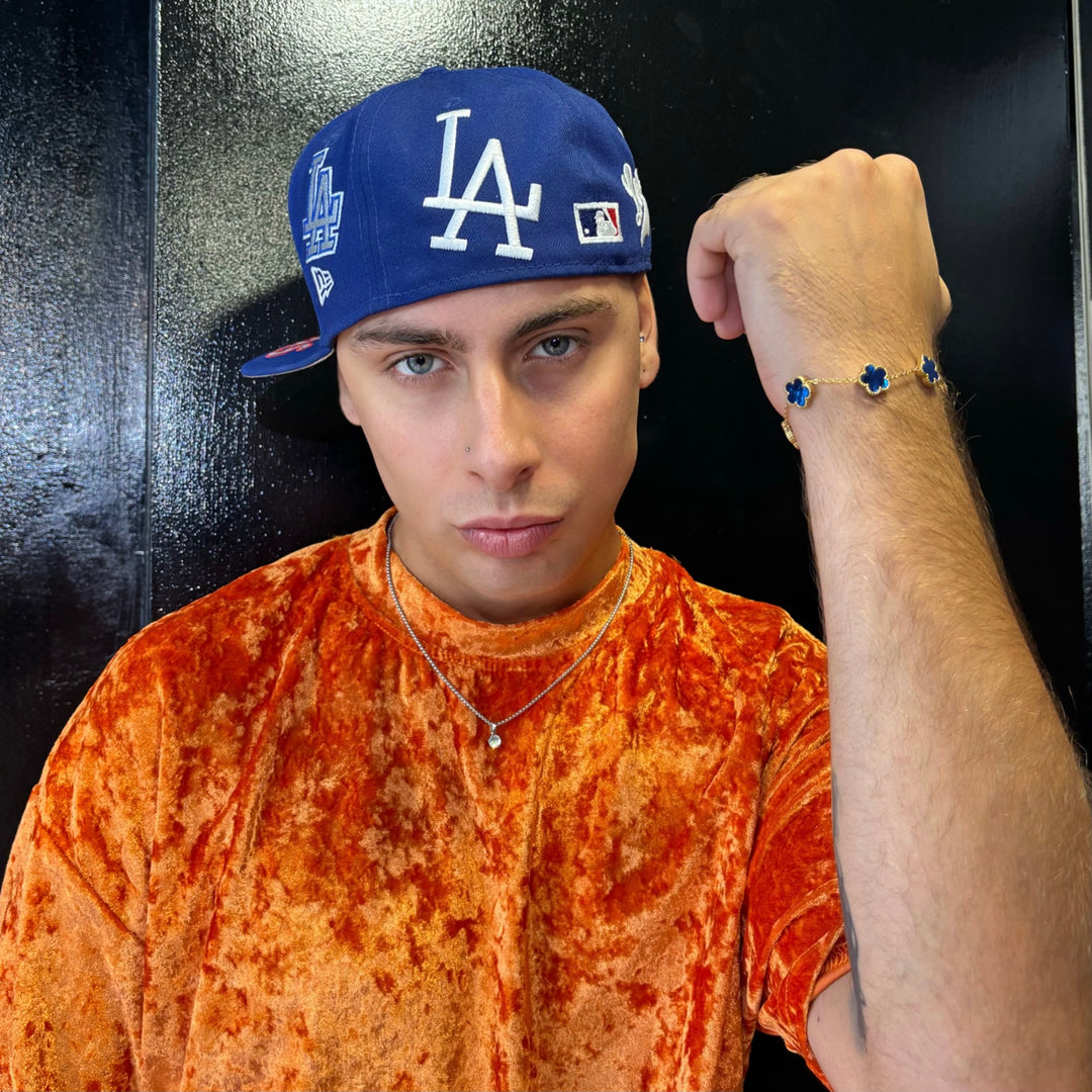 Bracciale Fiori Blu - Preziosi Milano