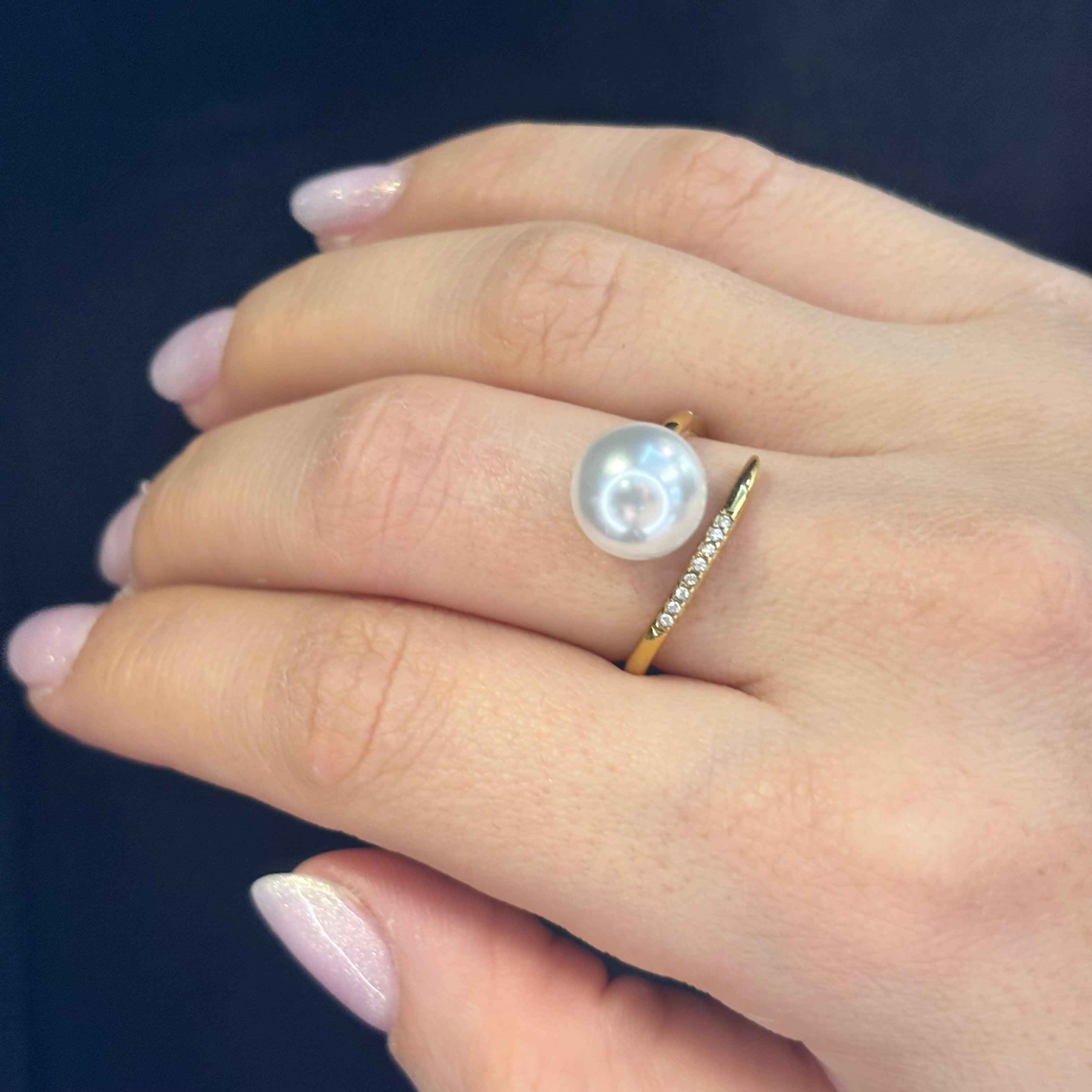 Anello Perla Oro - Preziosi Milano