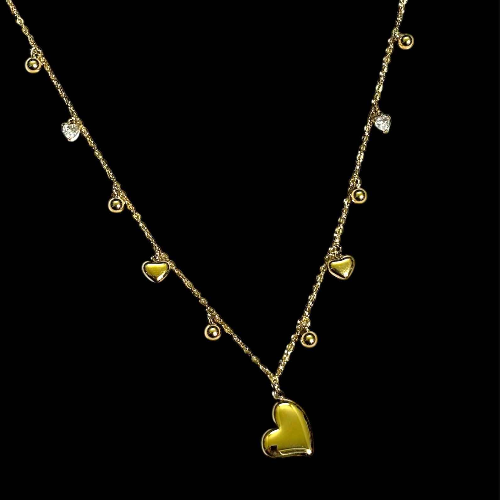 Collana Cuori Oro - Preziosi Milano