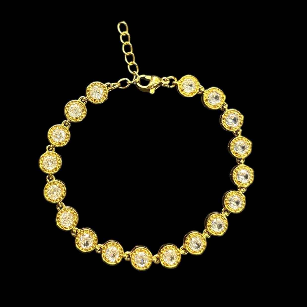 Bracciale Cristal Inox Oro - Preziosi Milano