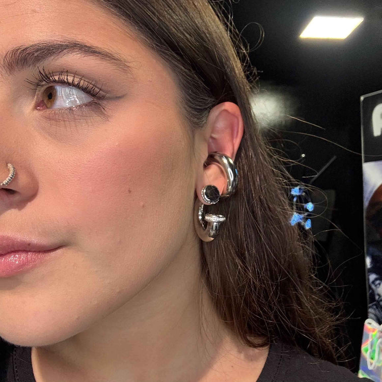 Cuff/Orecchini Argento Doppio Uso - Preziosi Milano