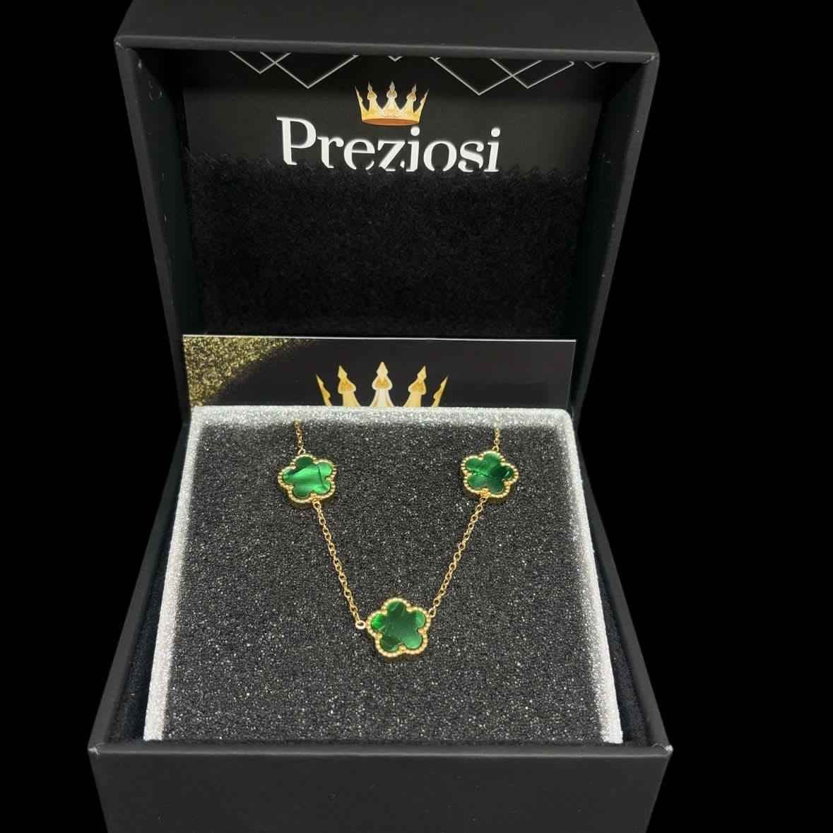 Collana Fiori Verdi - Preziosi Milano