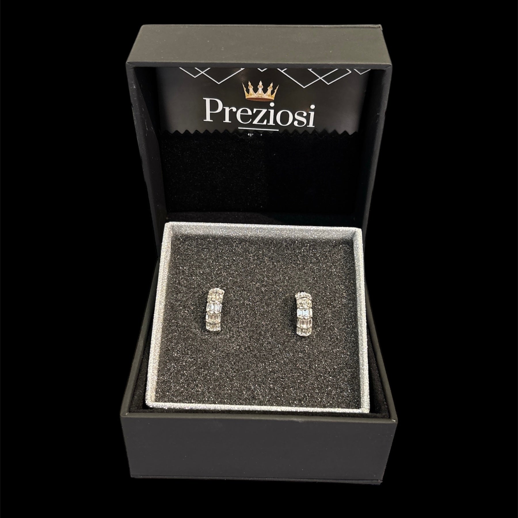 Orecchini Baguette Argento - Preziosi Milano