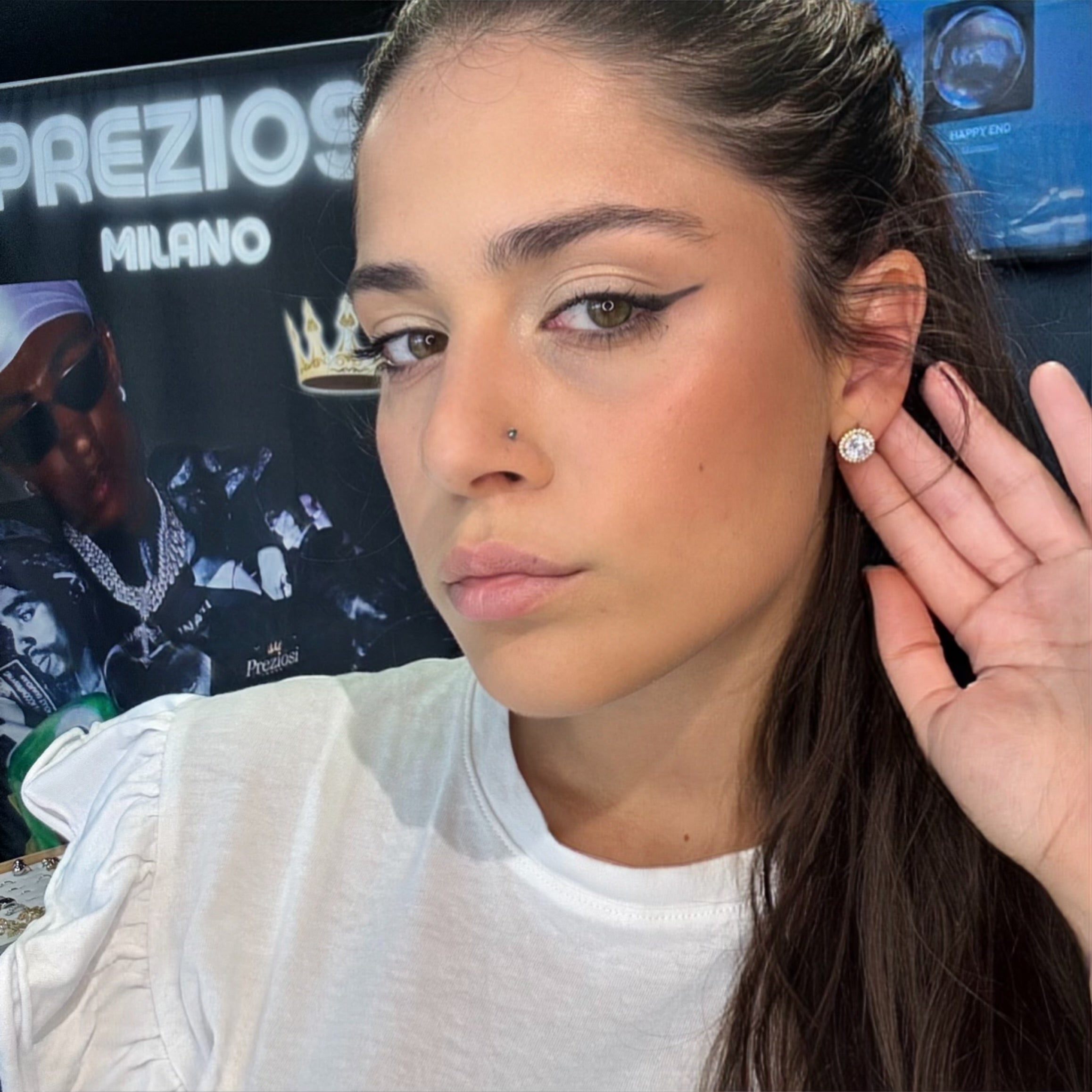 Orecchini Cristal Oro Acciaio - Preziosi Milano