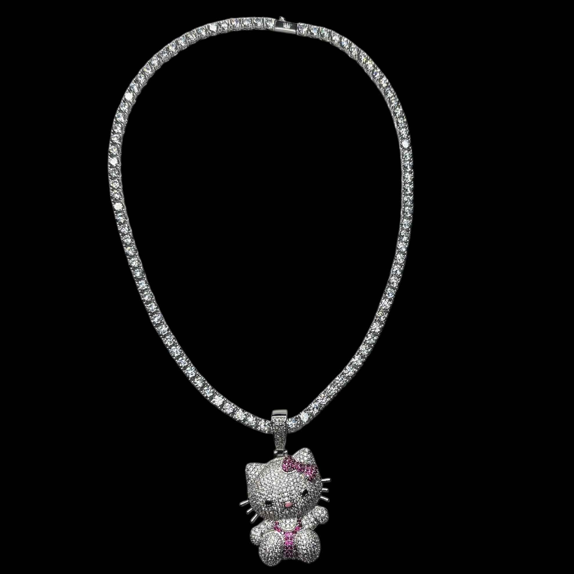 Ciondolo Kitty Argento - Preziosi Milano