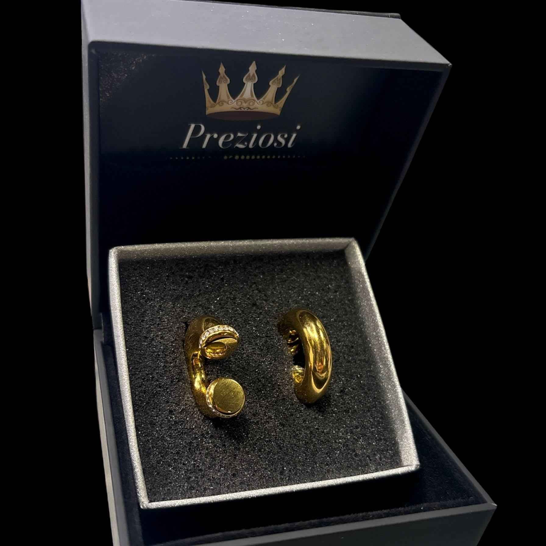 Cuff/Orecchini Oro Doppio Uso - Preziosi Milano