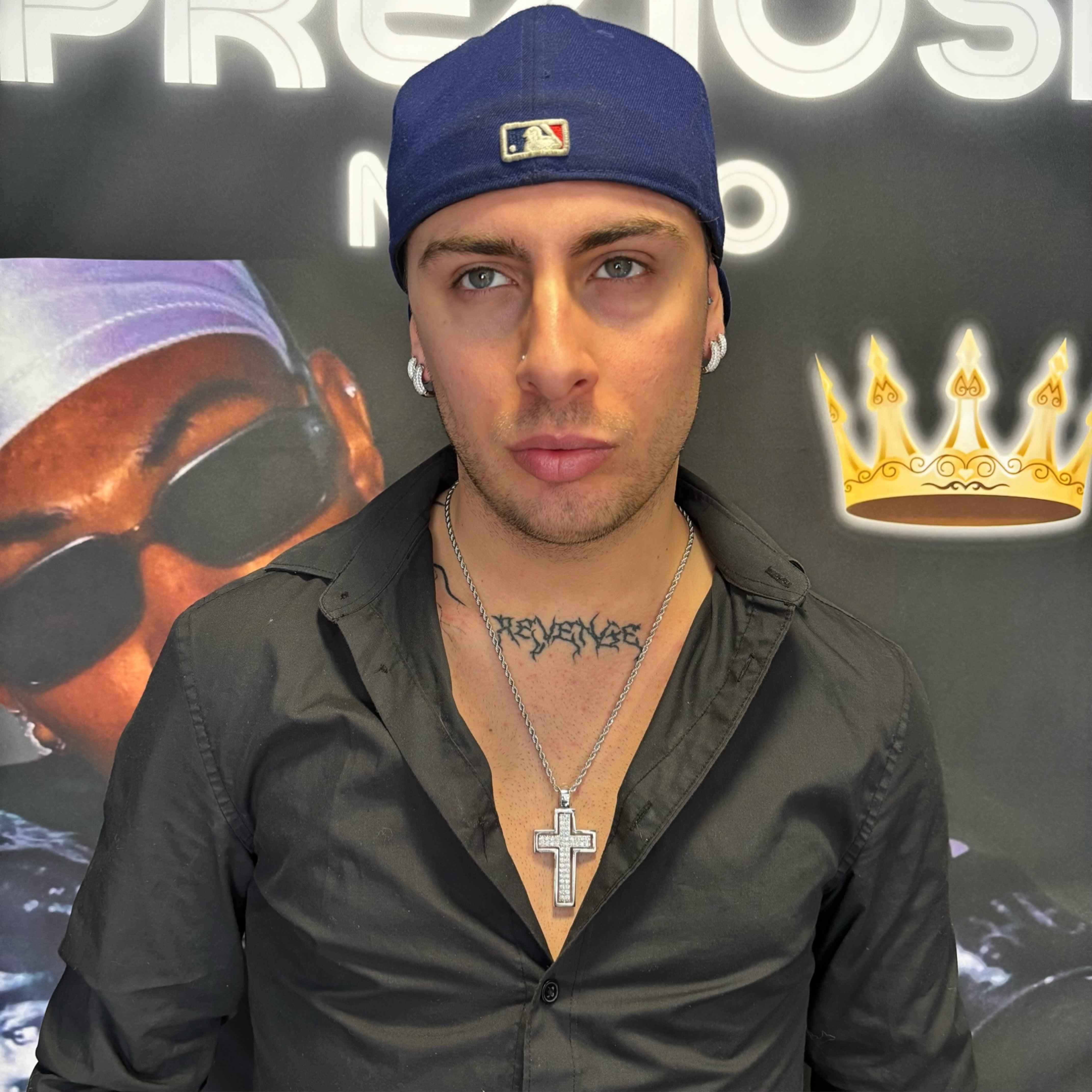 Ciondolo Croce Cristal Giro - Preziosi Milano