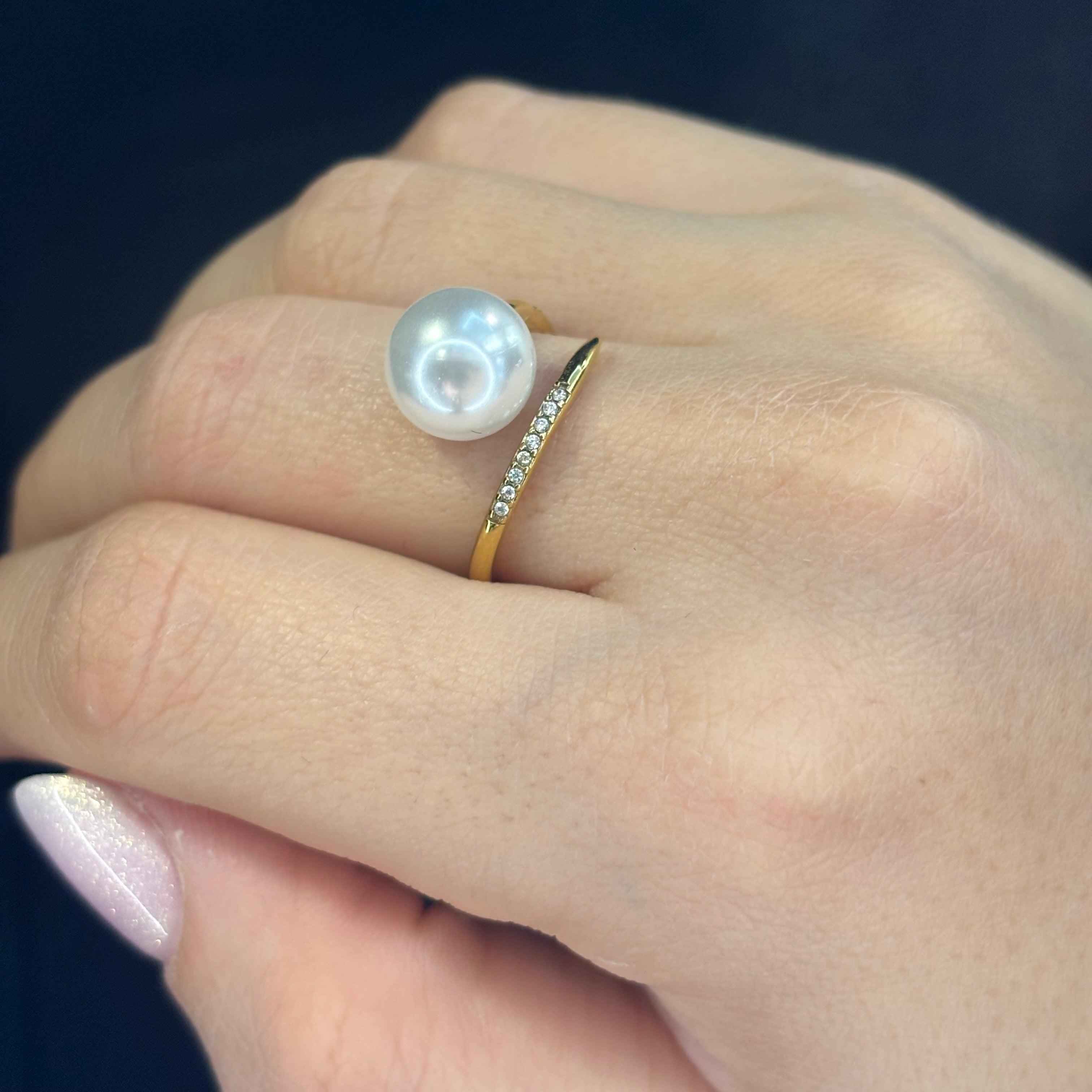 Anello Perla Oro - Preziosi Milano