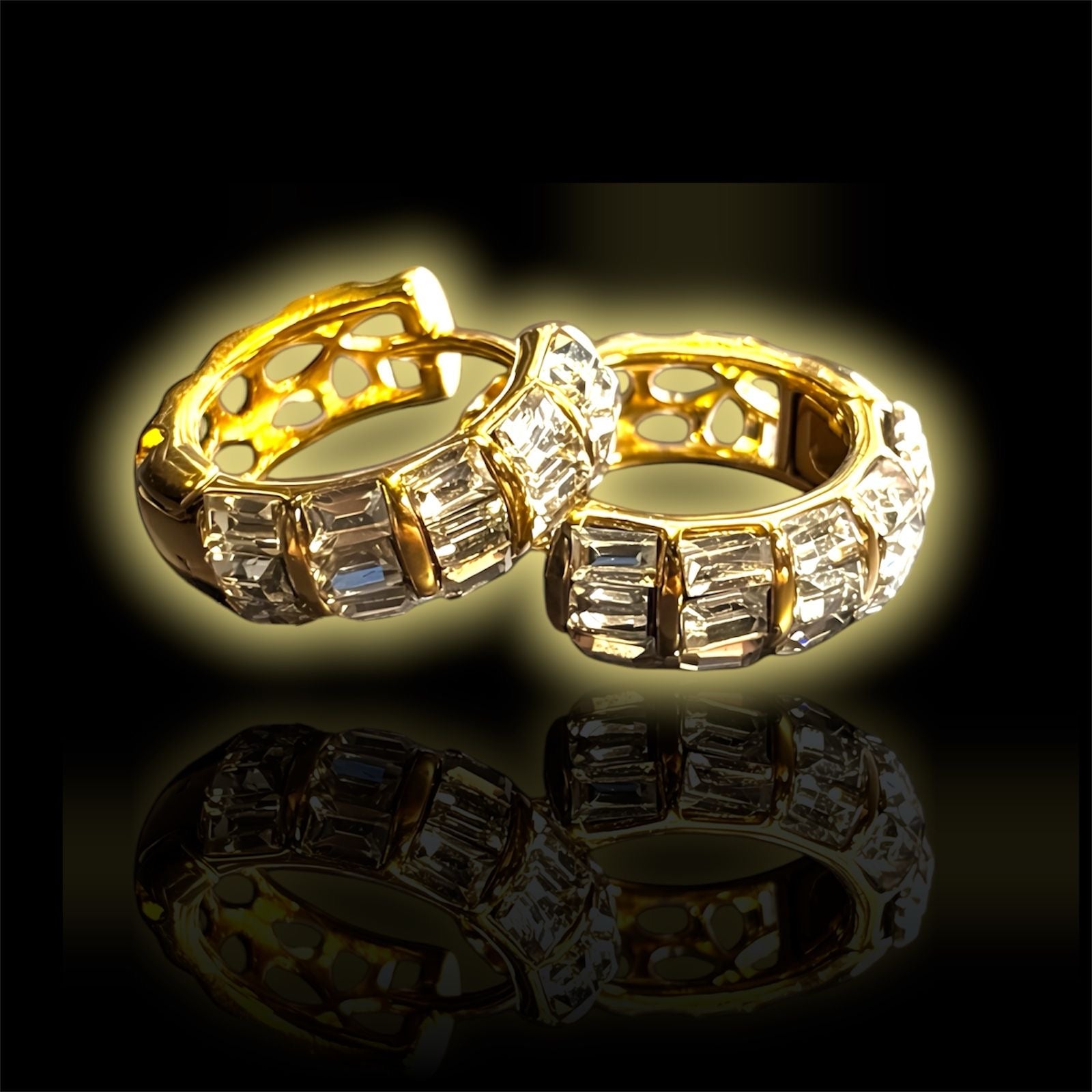 Orecchini Baguette Oro - Preziosi Milano