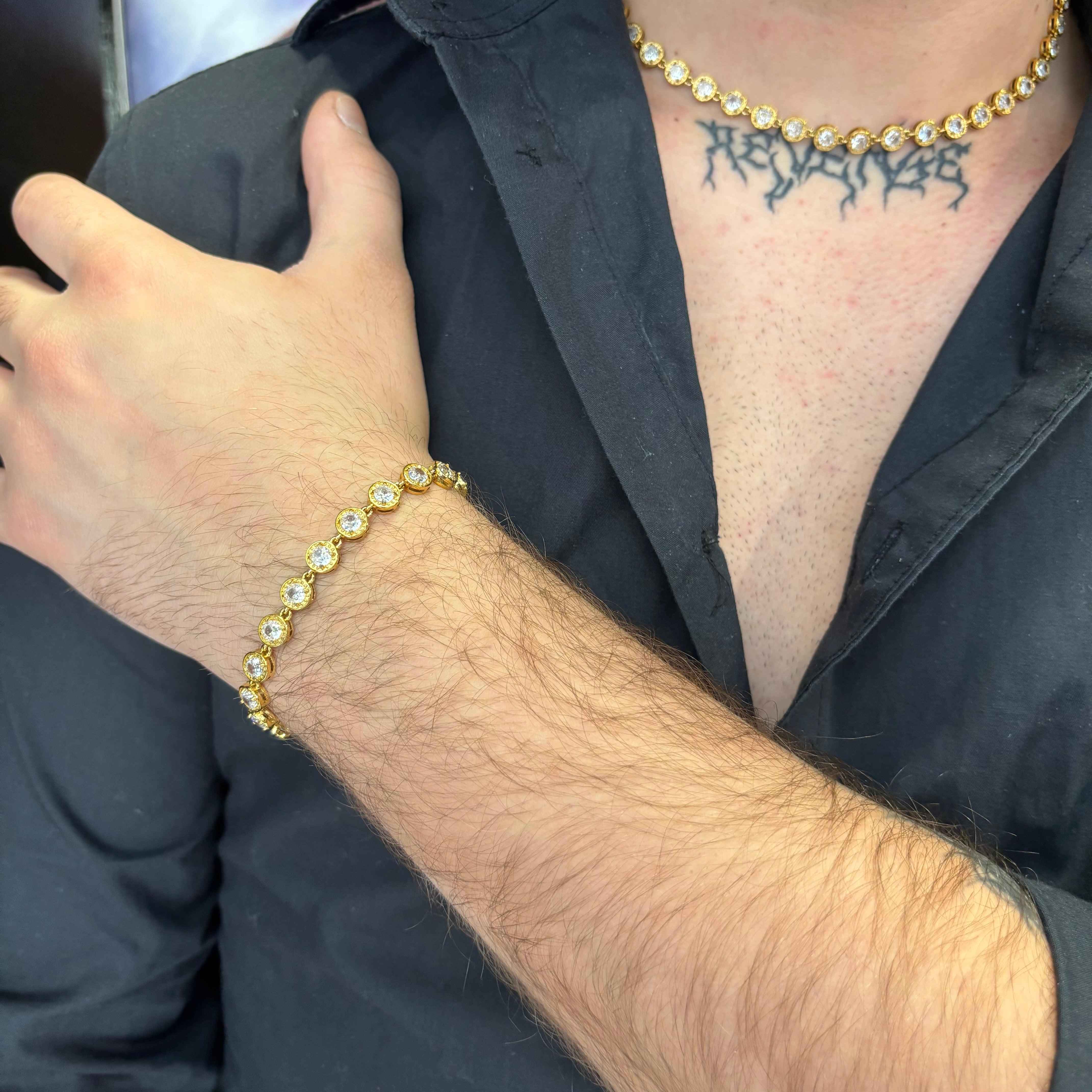 Bracciale Cristal Inox Oro - Preziosi Milano