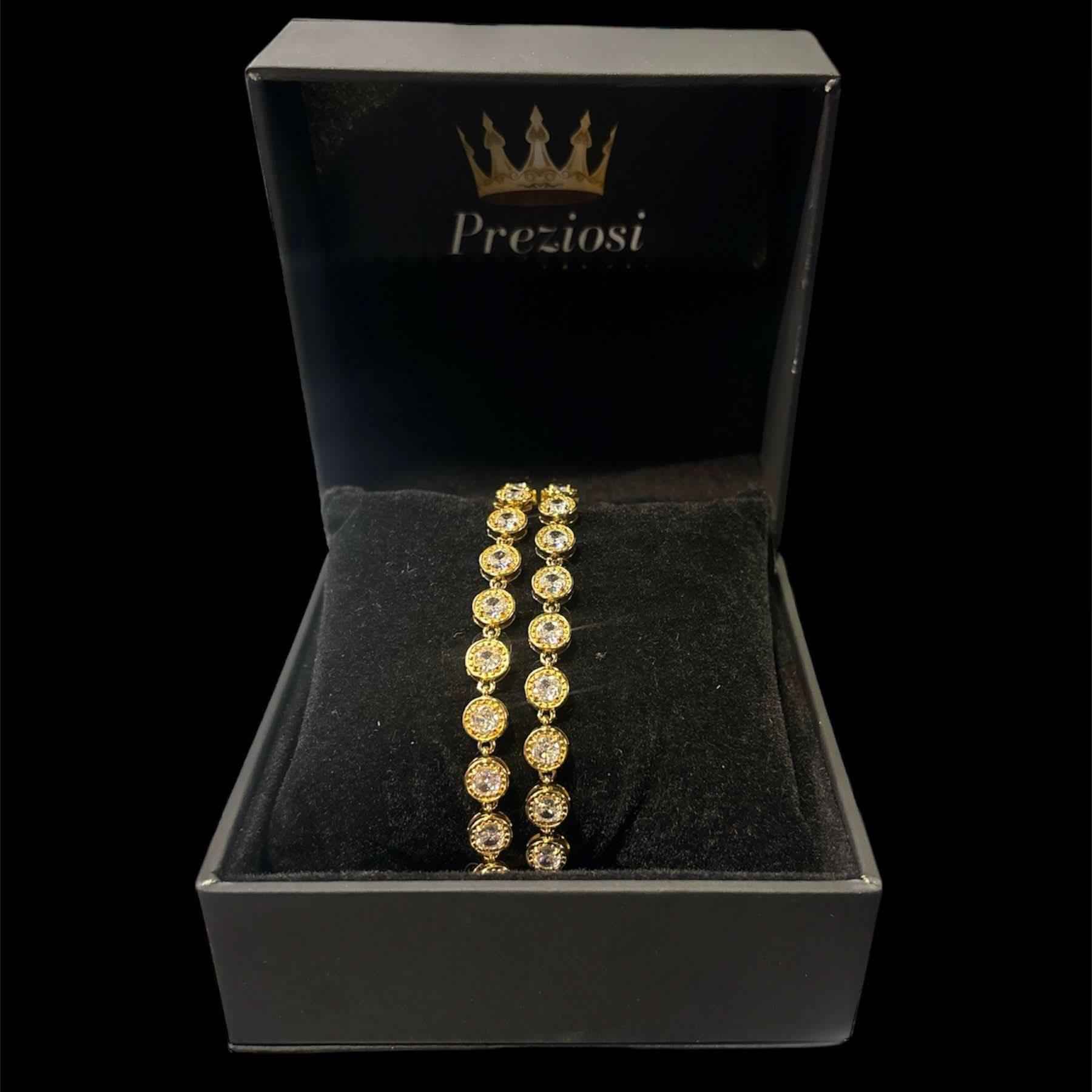 Collana Cristal Inox Oro - Preziosi Milano