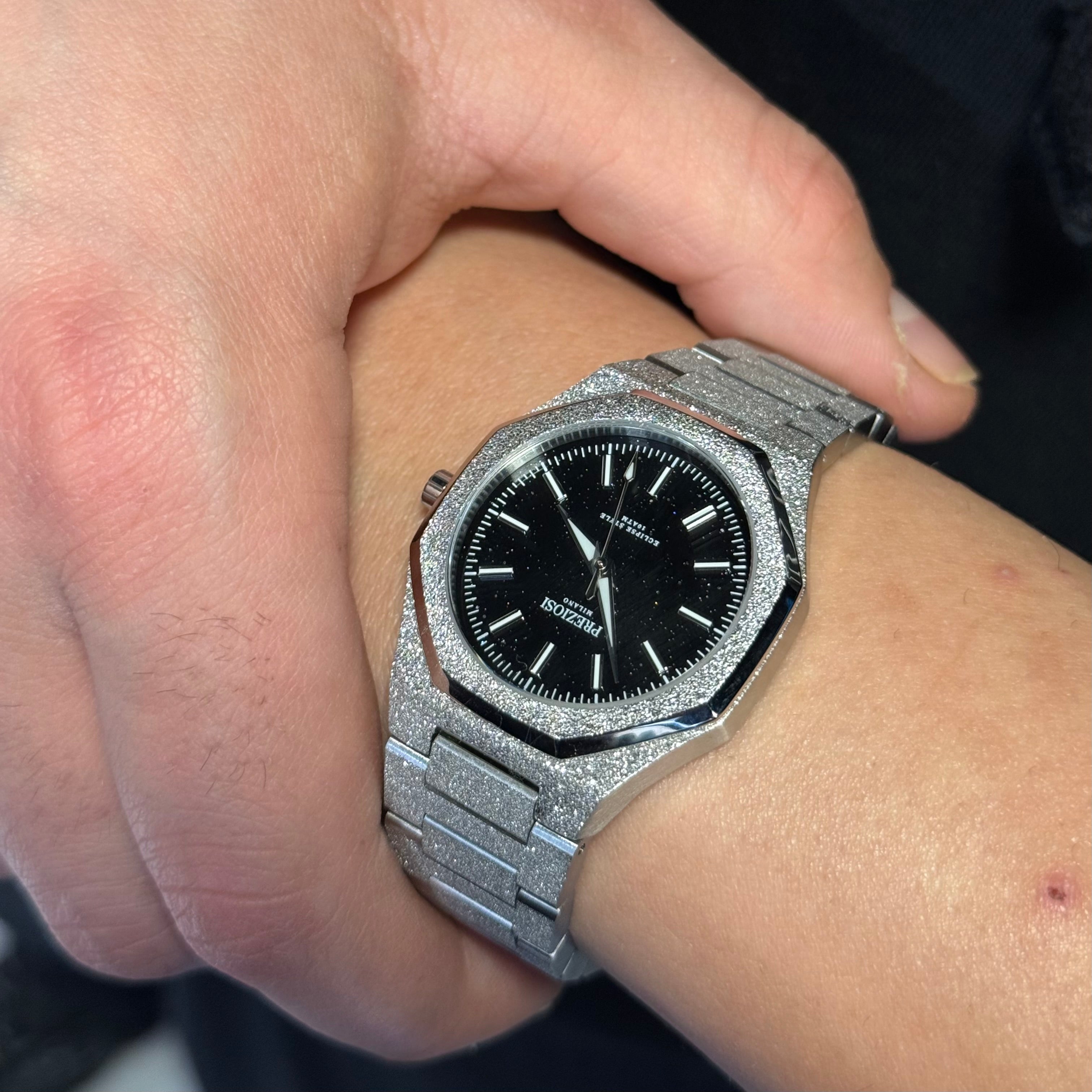 Preziosi Milano Eclipse Silver Black Stars 34mm - Preziosi Milano