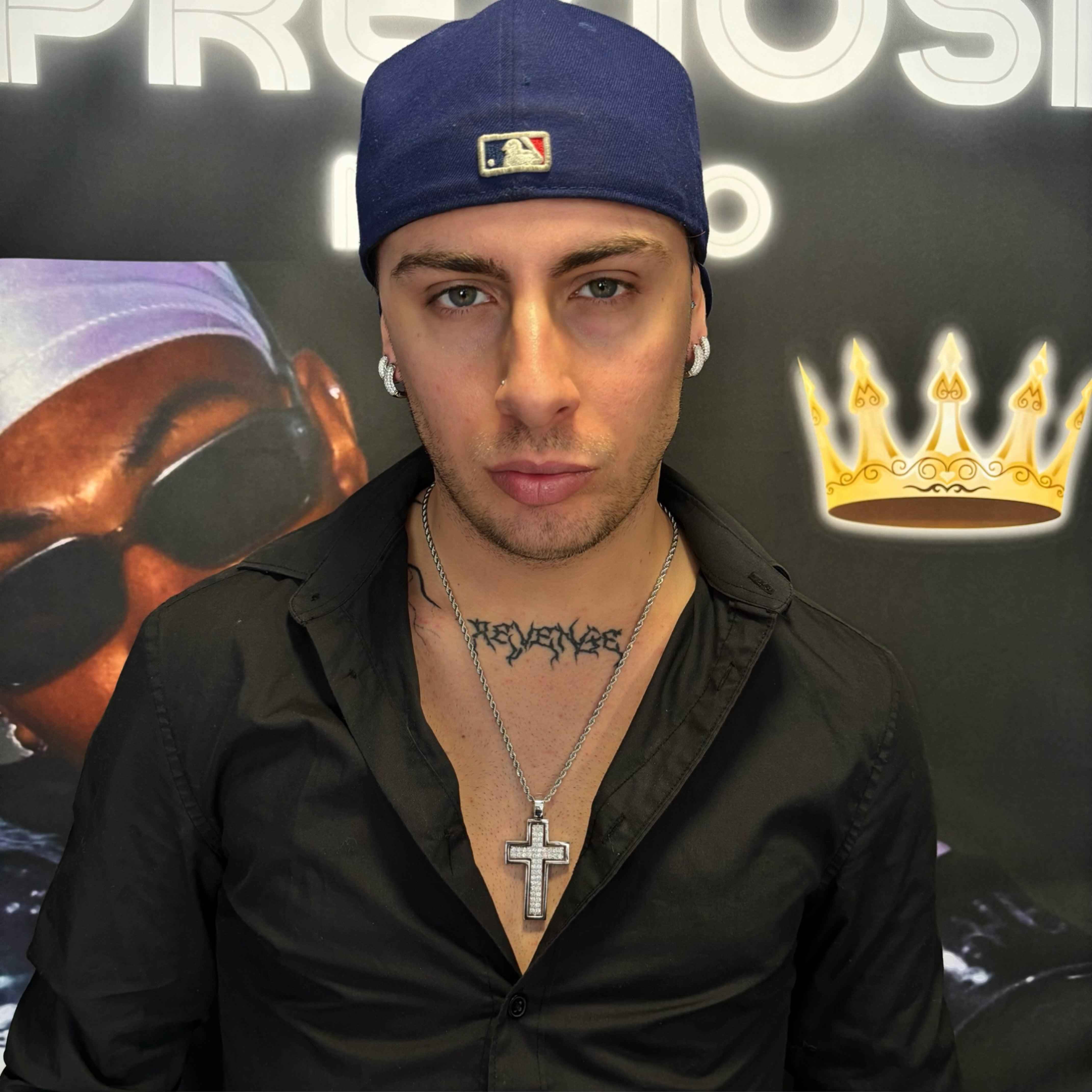 Ciondolo Croce Cristal Giro - Preziosi Milano