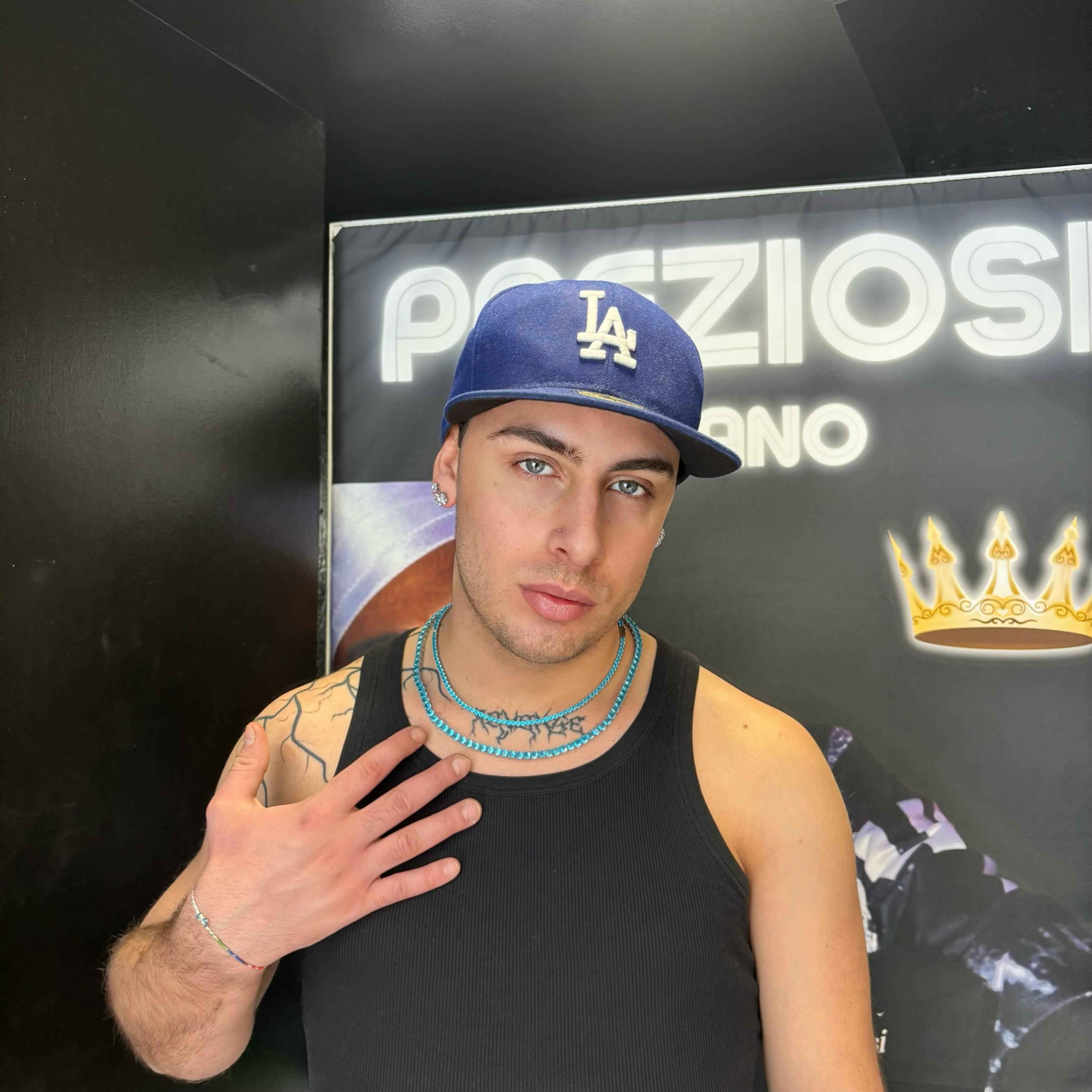 Collana Tennis Blu Azzurra Luxury Inox - Preziosi Milano