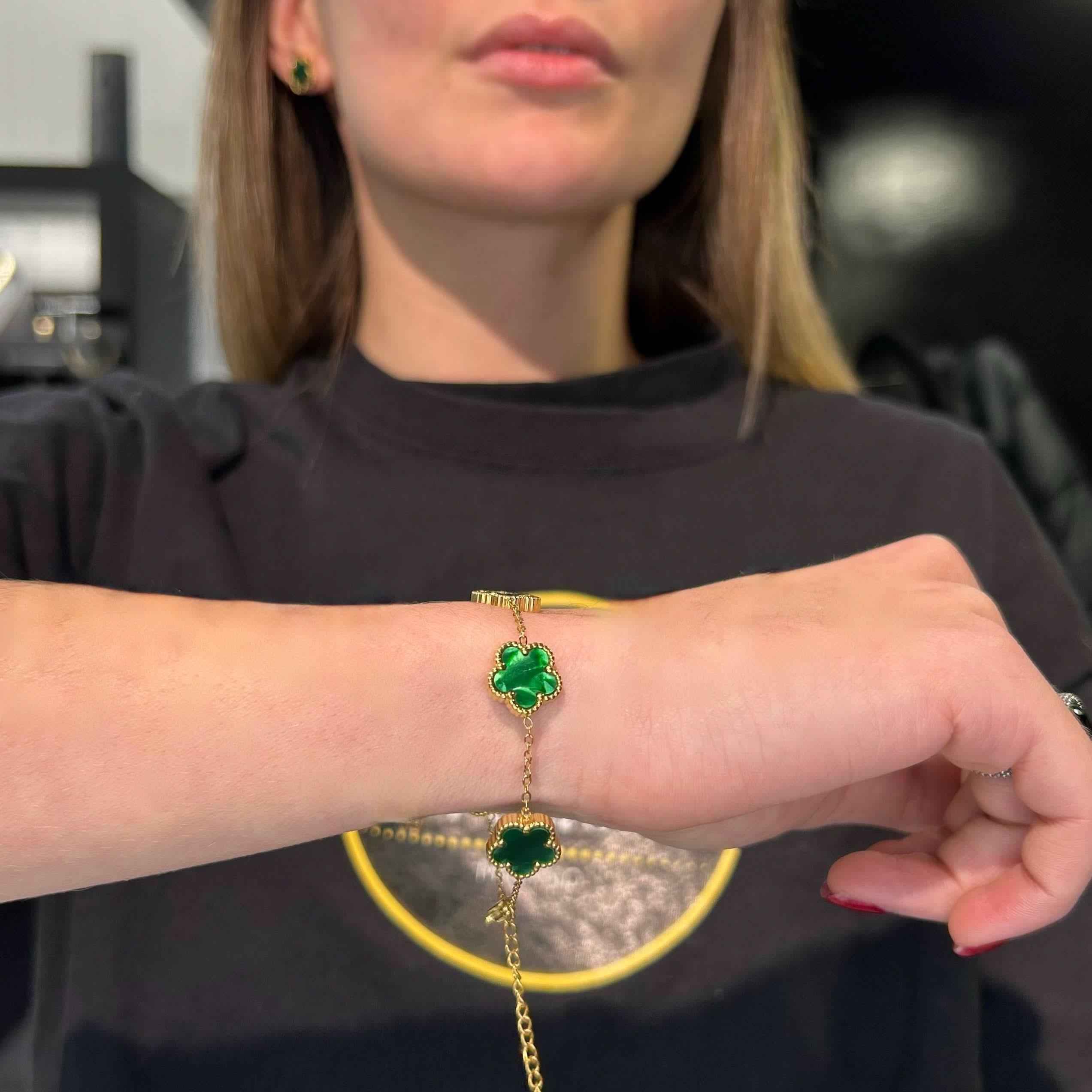 Bracciale Fiori Verdi - Preziosi Milano