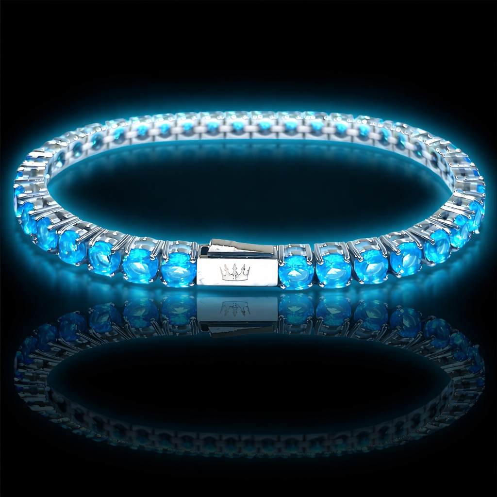 Bracciale Tennis Azzurro